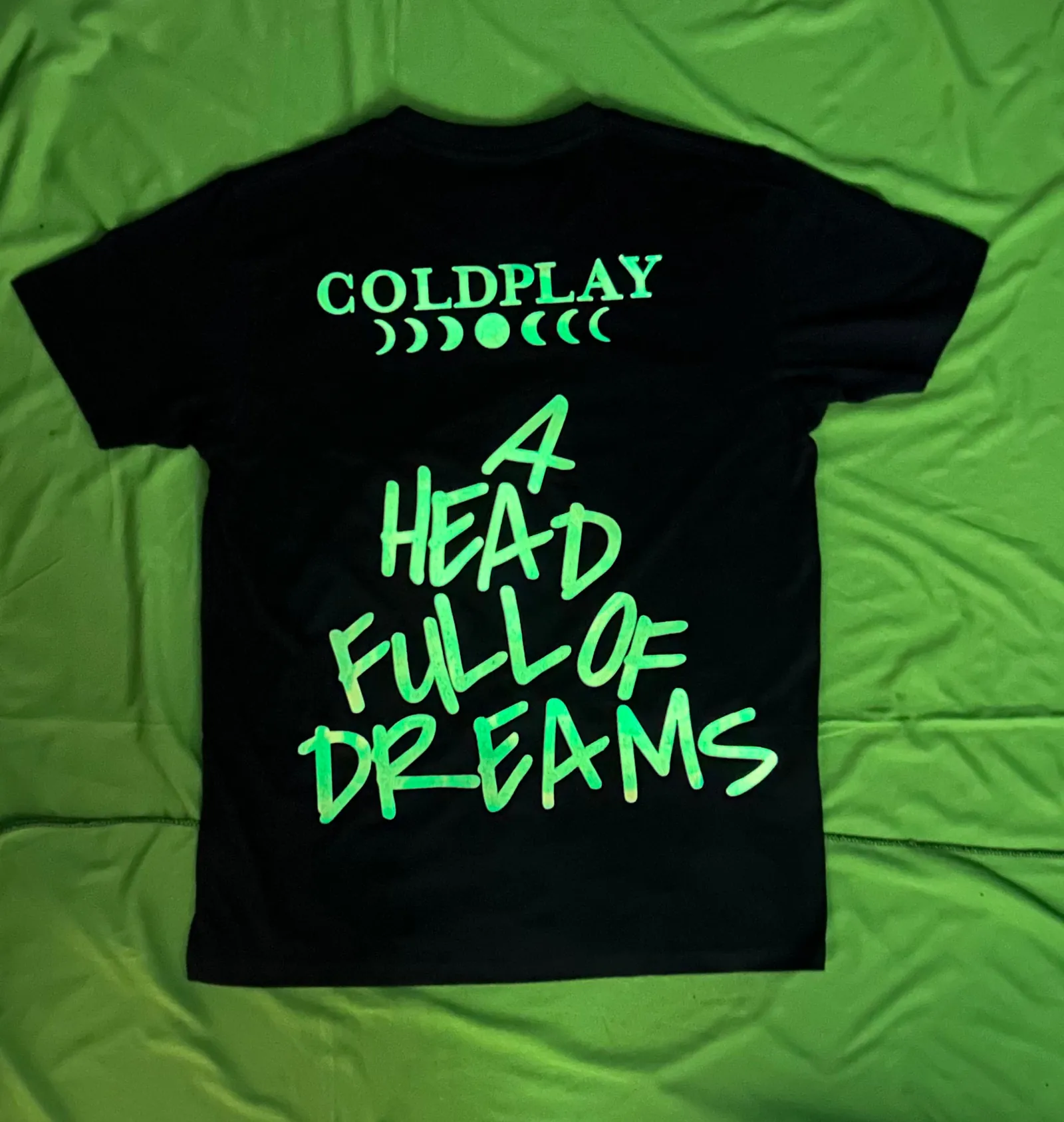 Coldplay A head full of dreams Premium French Terry Cotton Glow in dark T-Shirt
