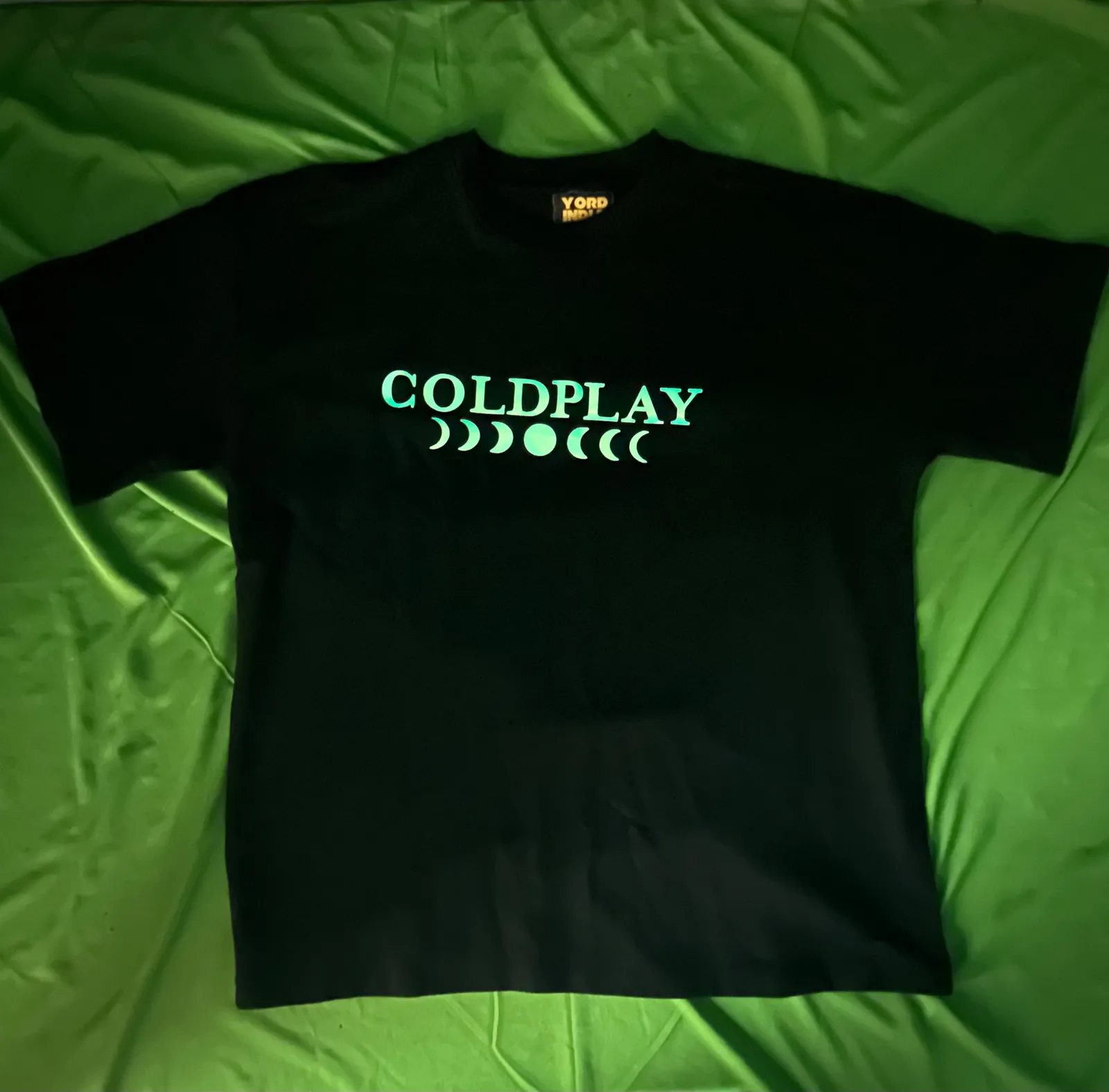 Coldplay Normal  Premium French Terry Cotton Glow in dark T-Shirt