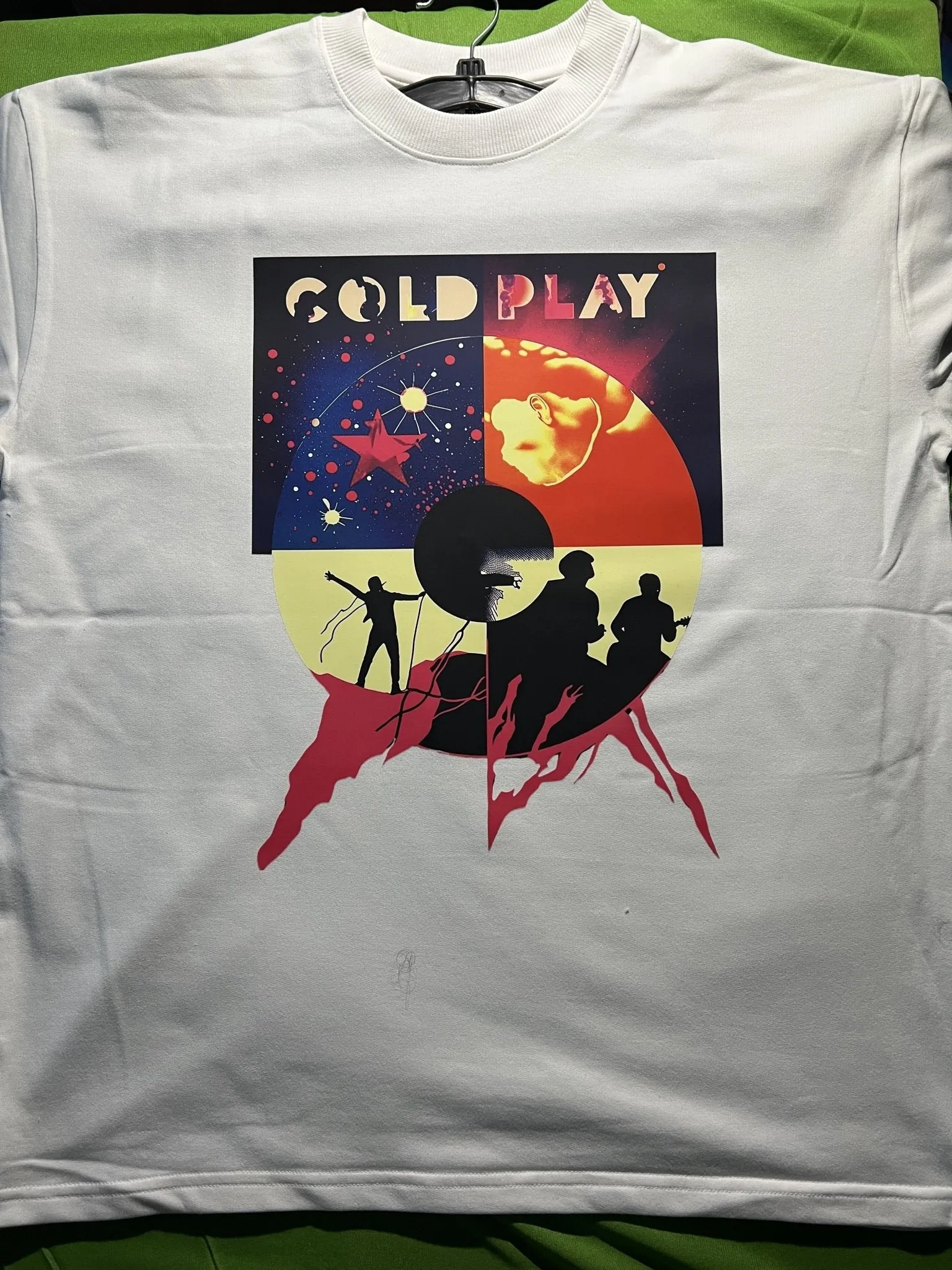 Coldplay Concert Oversized T-Shirt – Premium French Terry Cotton 240 GSM