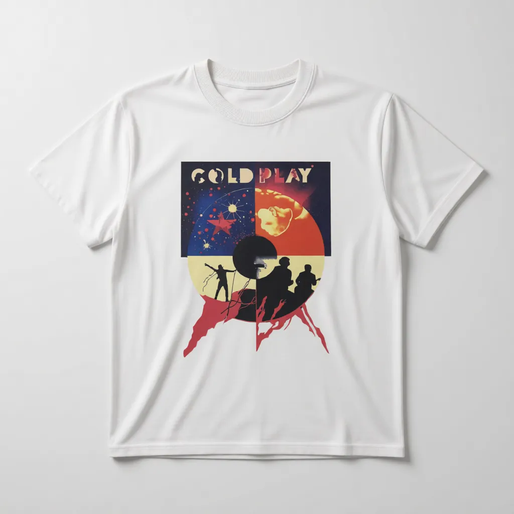 Coldplay Concert Oversized T-Shirt – Premium French Terry Cotton 240 GSM - alternate view