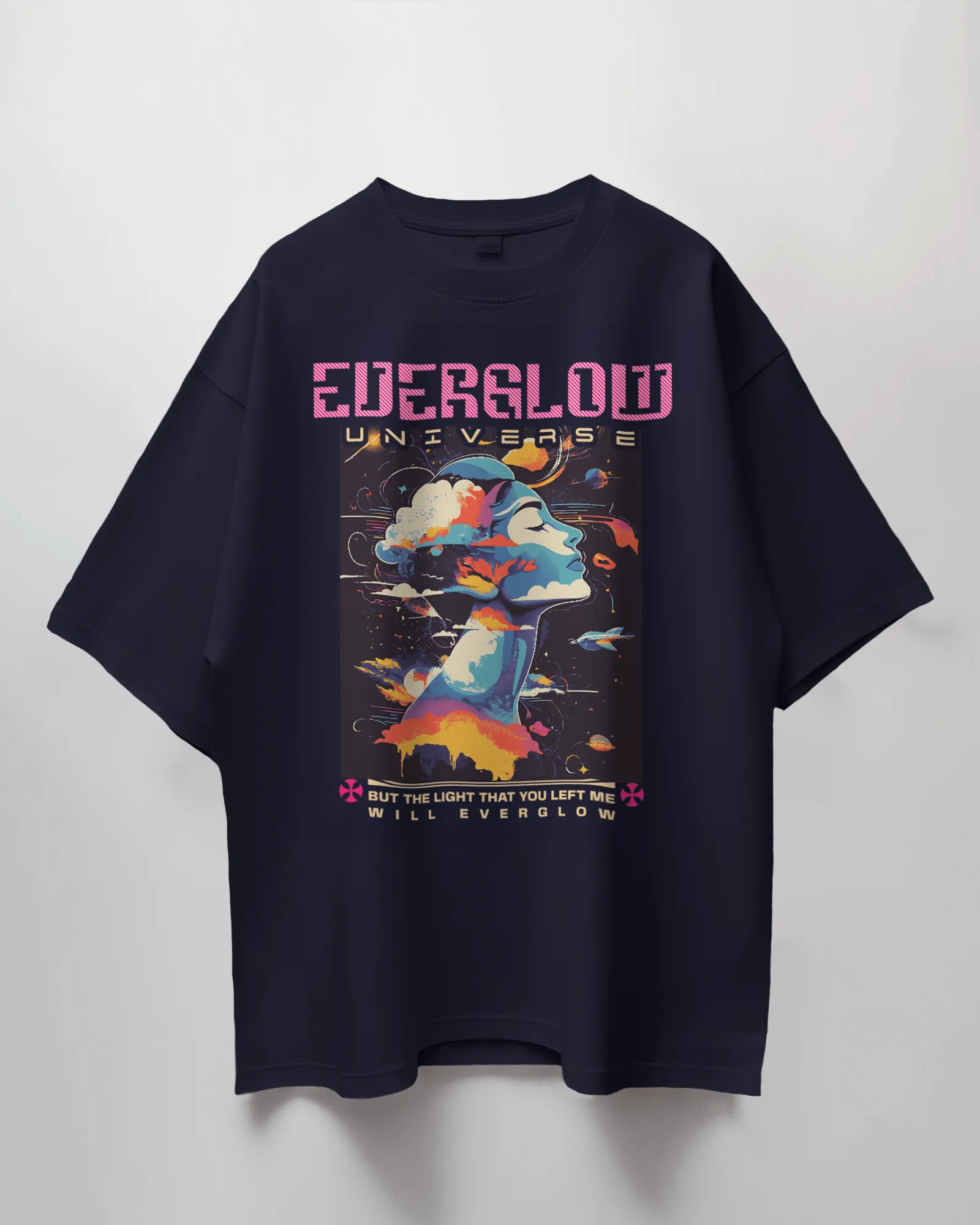 Coldplay Everglow Universe Oversized T-Shirt - Premium French Terry Cotton (240 GSM)