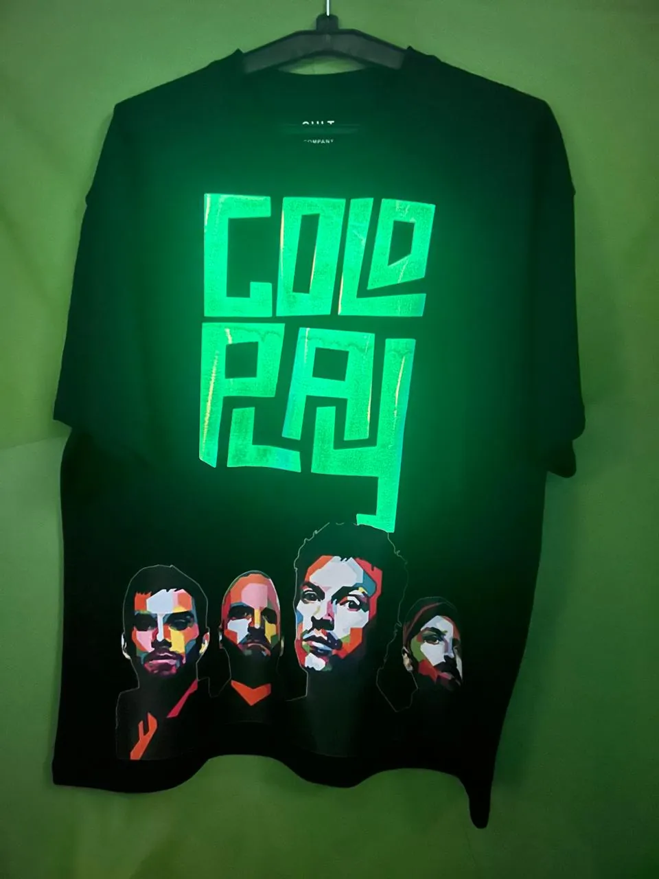 Coldplay Glow In Dark Oversized T-Shirt - 240 GSM - alternate view