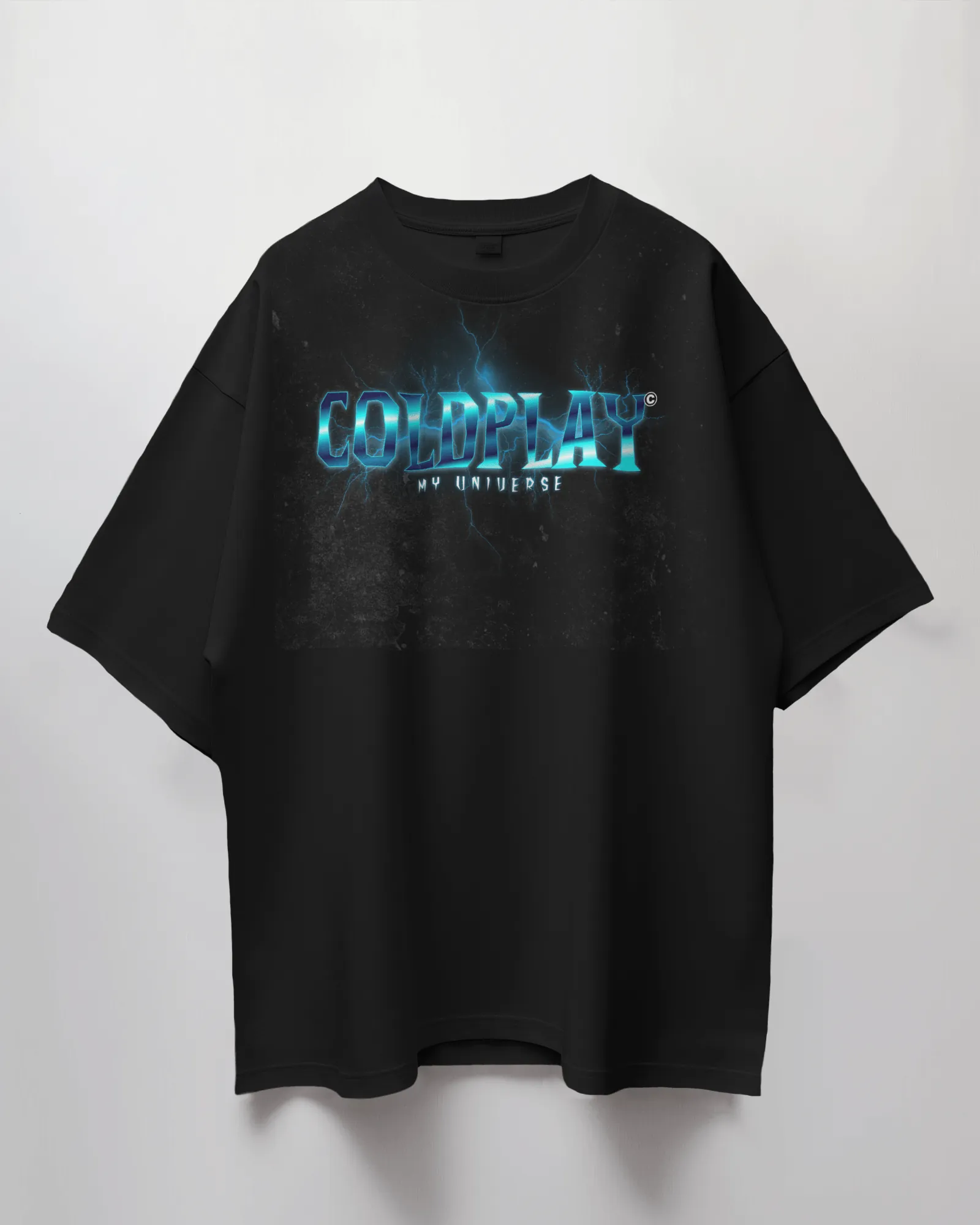 Coldplay "My Universe" Oversize Premium French Terry Cotton T-Shirt - 240 GSM
