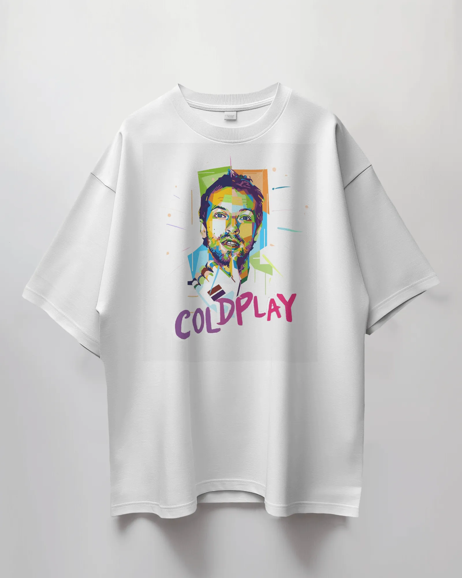 Coldplay Oversize French Terry Cotton T-Shirt (240 GSM) - Premium Luxury Concert Wear