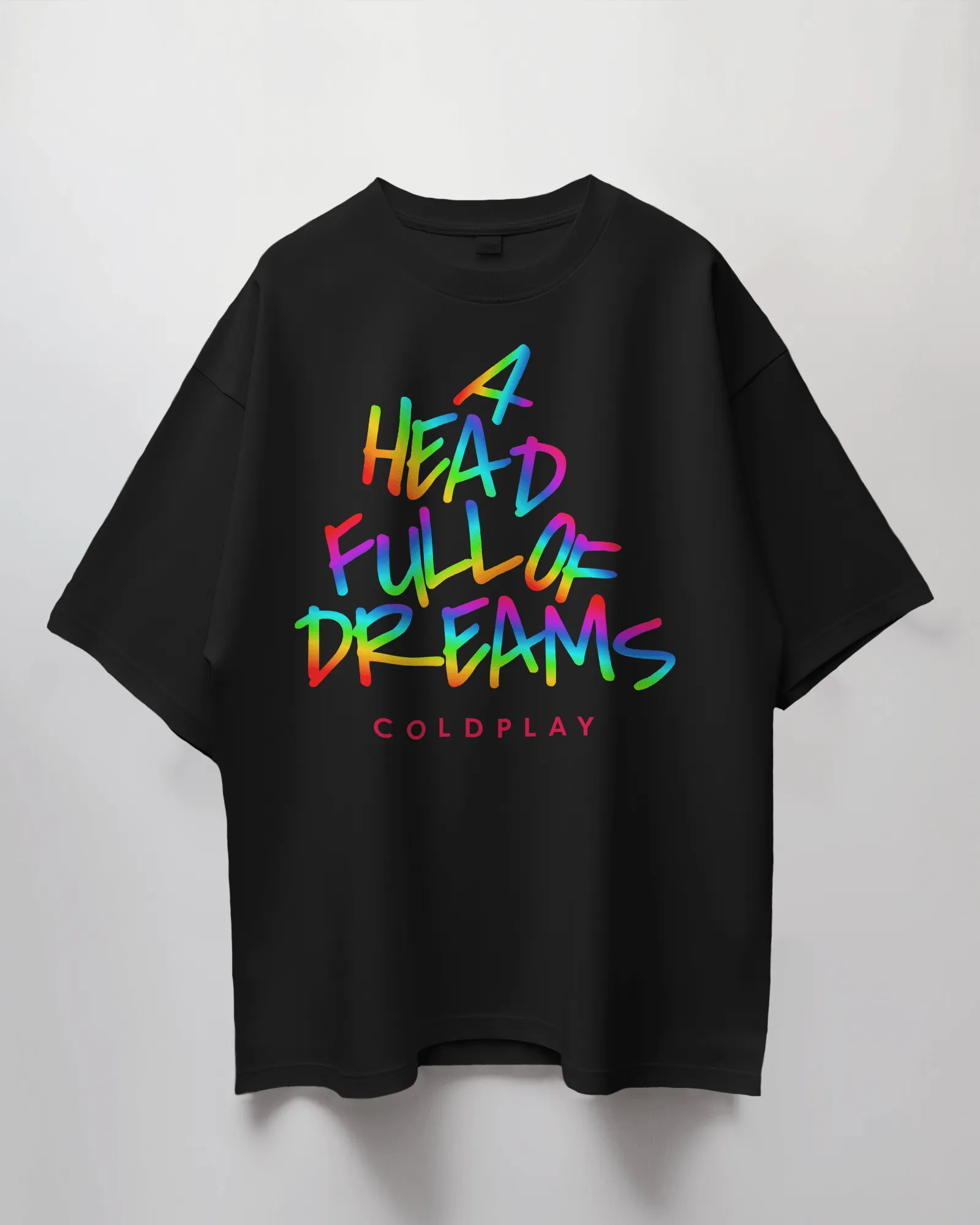 Coldplay Oversize French Terry Cotton T-shirt - Premium Luxury Concert Wear