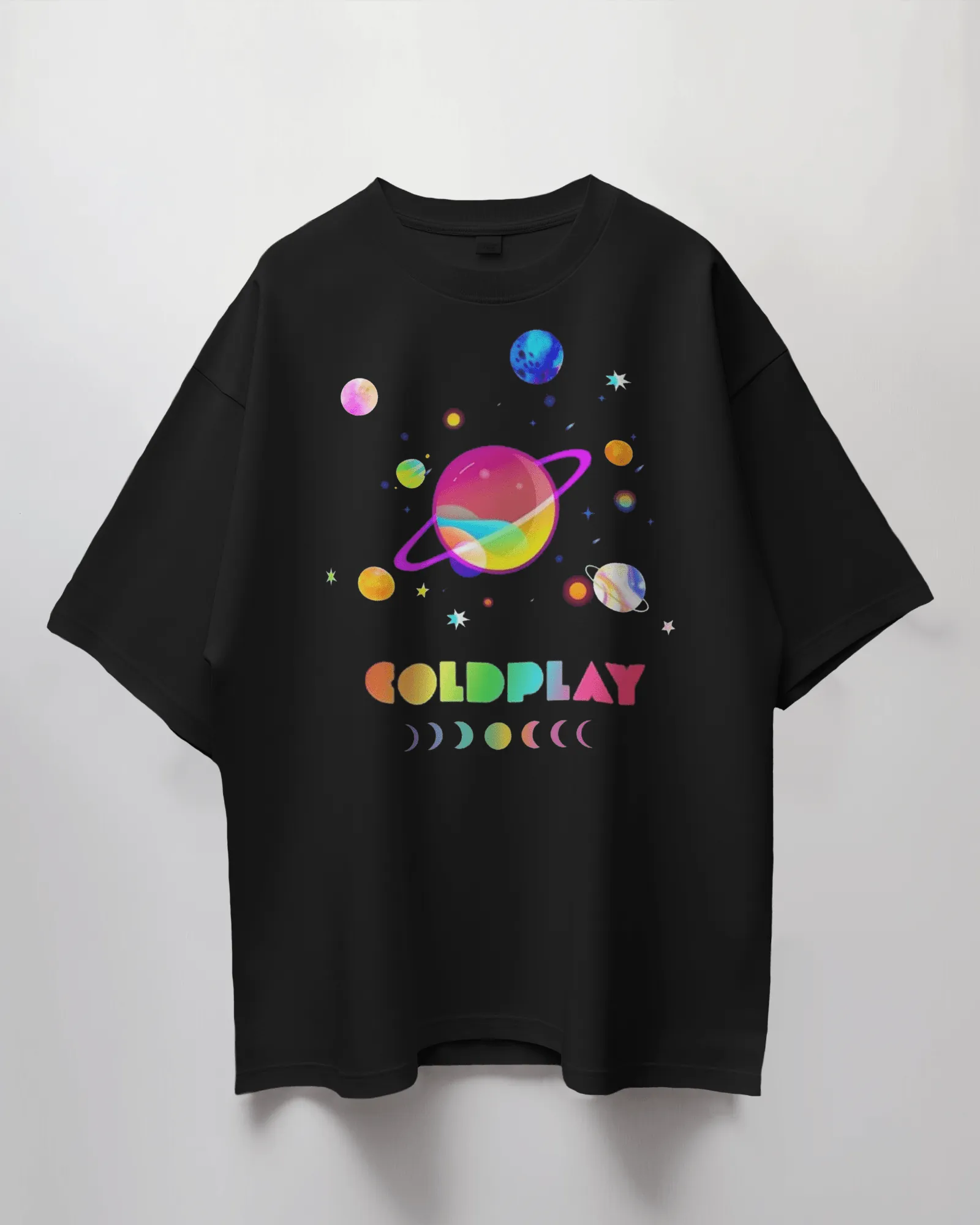 Coldplay Oversized French Terry Cotton T-Shirt - Premium Luxury Concert Wear