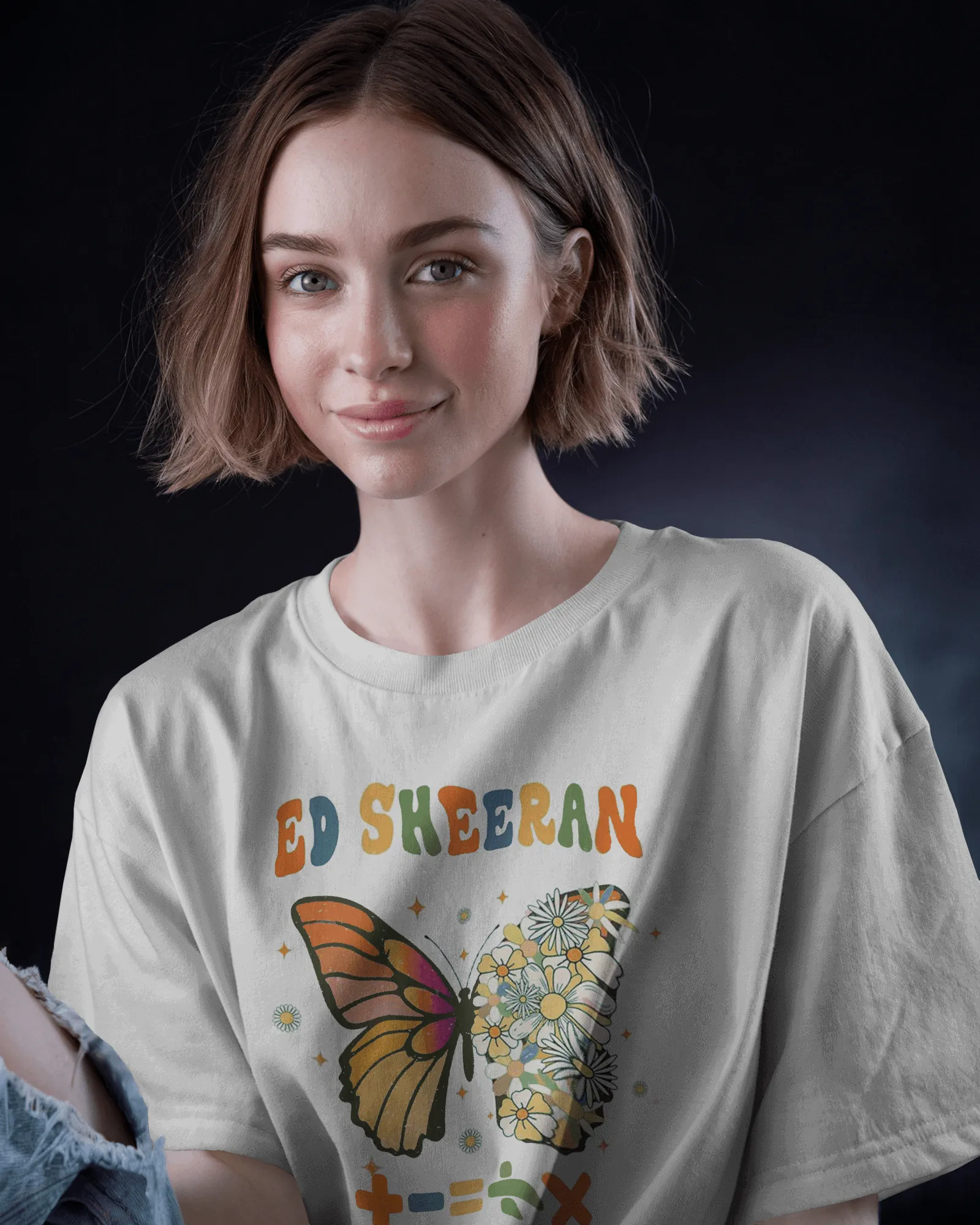['Ed Sheeran Butterfly Edition Premium Oversized French Terry Cotton T-Shirt - Limited Concert Series by YORD (T-Shirts) - photo 1 of 3', 'Ed Sheeran Butterfly Edition Premium Oversized French Terry Cotton T-Shirt - Limited Concert Series by YORD (T-Shirts) - photo 2 of 3', 'Ed Sheeran Butterfly Edition Premium Oversized French Terry Cotton T-Shirt - Limited Concert Series by YORD (T-Shirts) - photo 3 of 3']