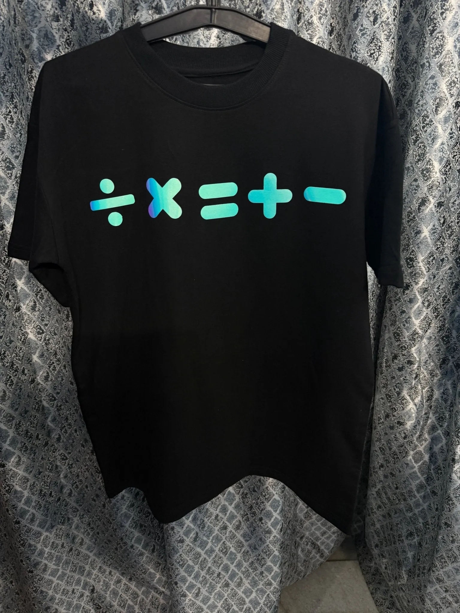 Ed Sheeran Glow in Dark Premium Mathematics Tour Concert T-Shirt Single Side Print