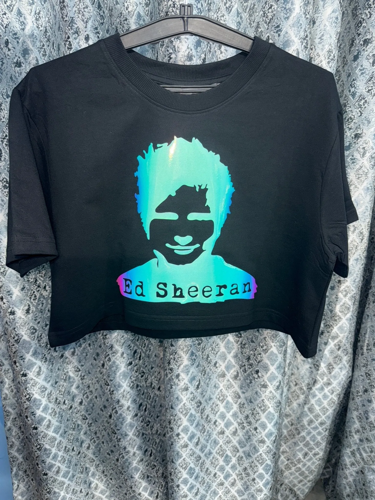 Ed Sheeran Glow-in-Dark Premium Crop Top - Exclusive Concert Merchandise