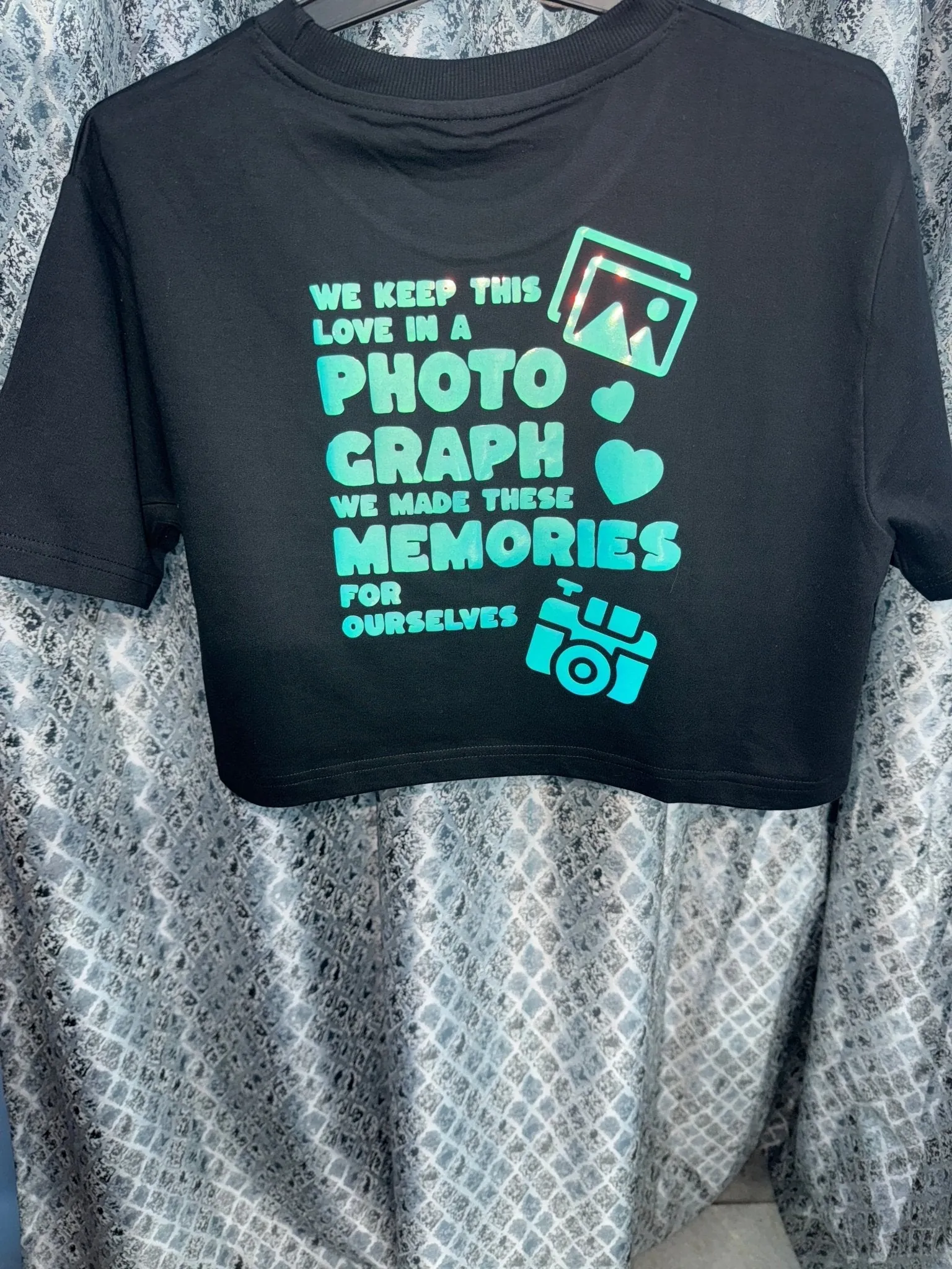 Ed Sheeran Glow-in-Dark Premium Crop Top - Exclusive Concert Merchandise - alternate view