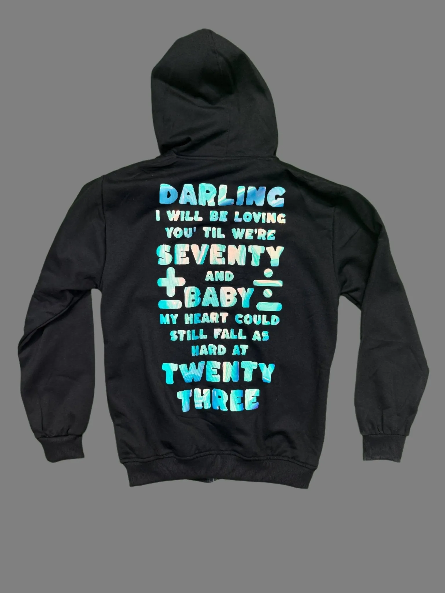 Ed Sheeran Limited Edition Glow-in-Dark Mathematical Symbol Zip-Up Hoodie - Concert Special Edition - alternate view