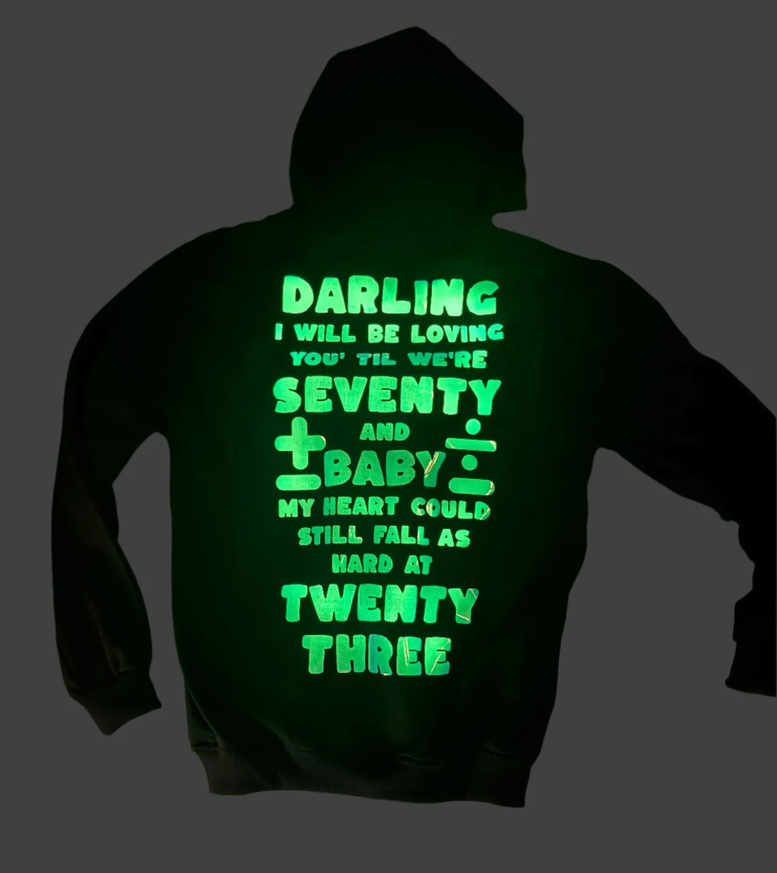 ['Ed Sheeran Limited Edition Glow-in-Dark Mathematical Symbol Zip-Up Hoodie - Concert Special Edition by YORD (Hoodies) - photo 1 of 4', 'Ed Sheeran Limited Edition Glow-in-Dark Mathematical Symbol Zip-Up Hoodie - Concert Special Edition by YORD (Hoodies) - photo 2 of 4', 'Ed Sheeran Limited Edition Glow-in-Dark Mathematical Symbol Zip-Up Hoodie - Concert Special Edition by YORD (Hoodies) - photo 3 of 4', 'Ed Sheeran Limited Edition Glow-in-Dark Mathematical Symbol Zip-Up Hoodie - Concert Special Edition by