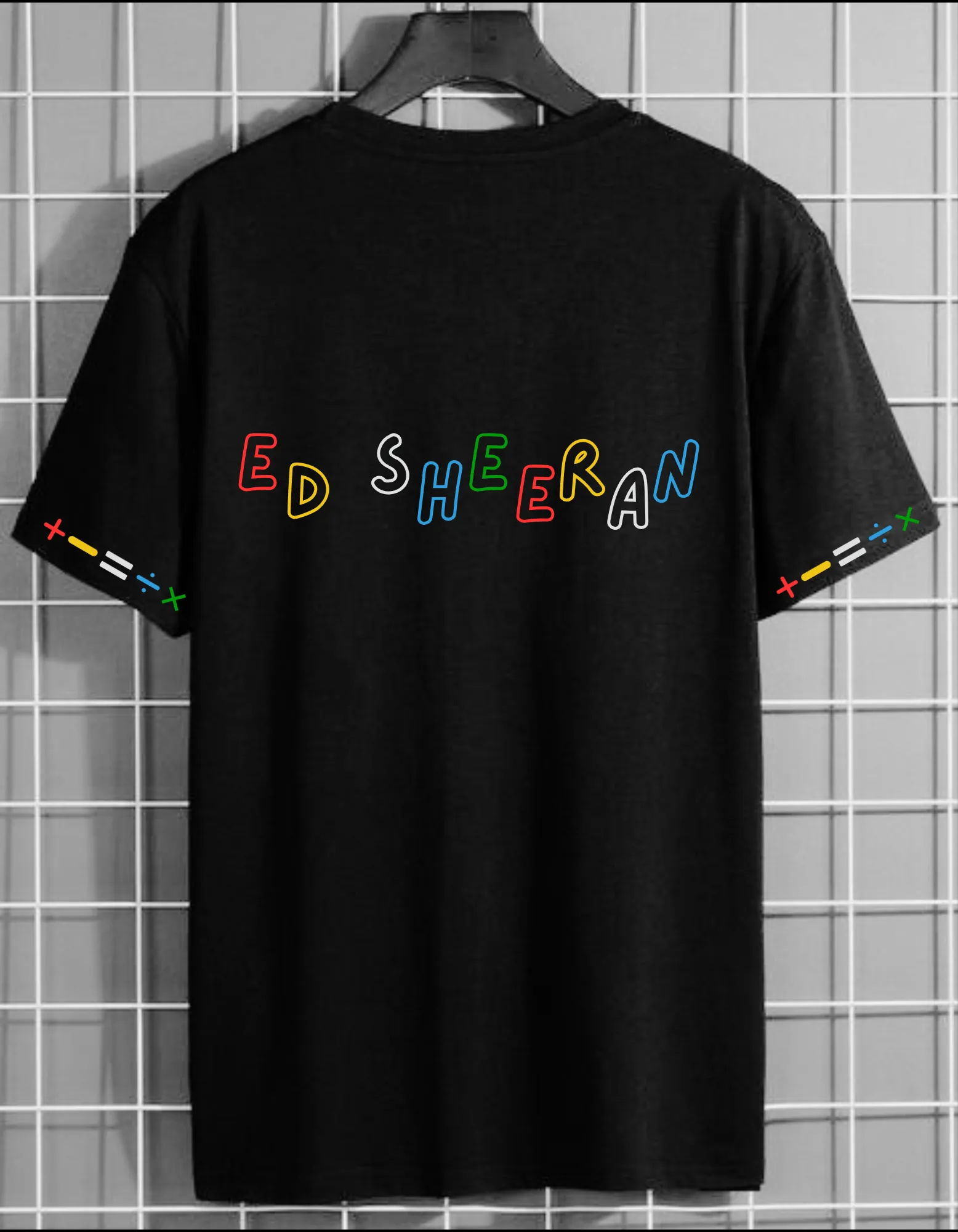 Ed Sheeran Limited Edition Oversized Concert T-Shirt - Multicolor Logo Design