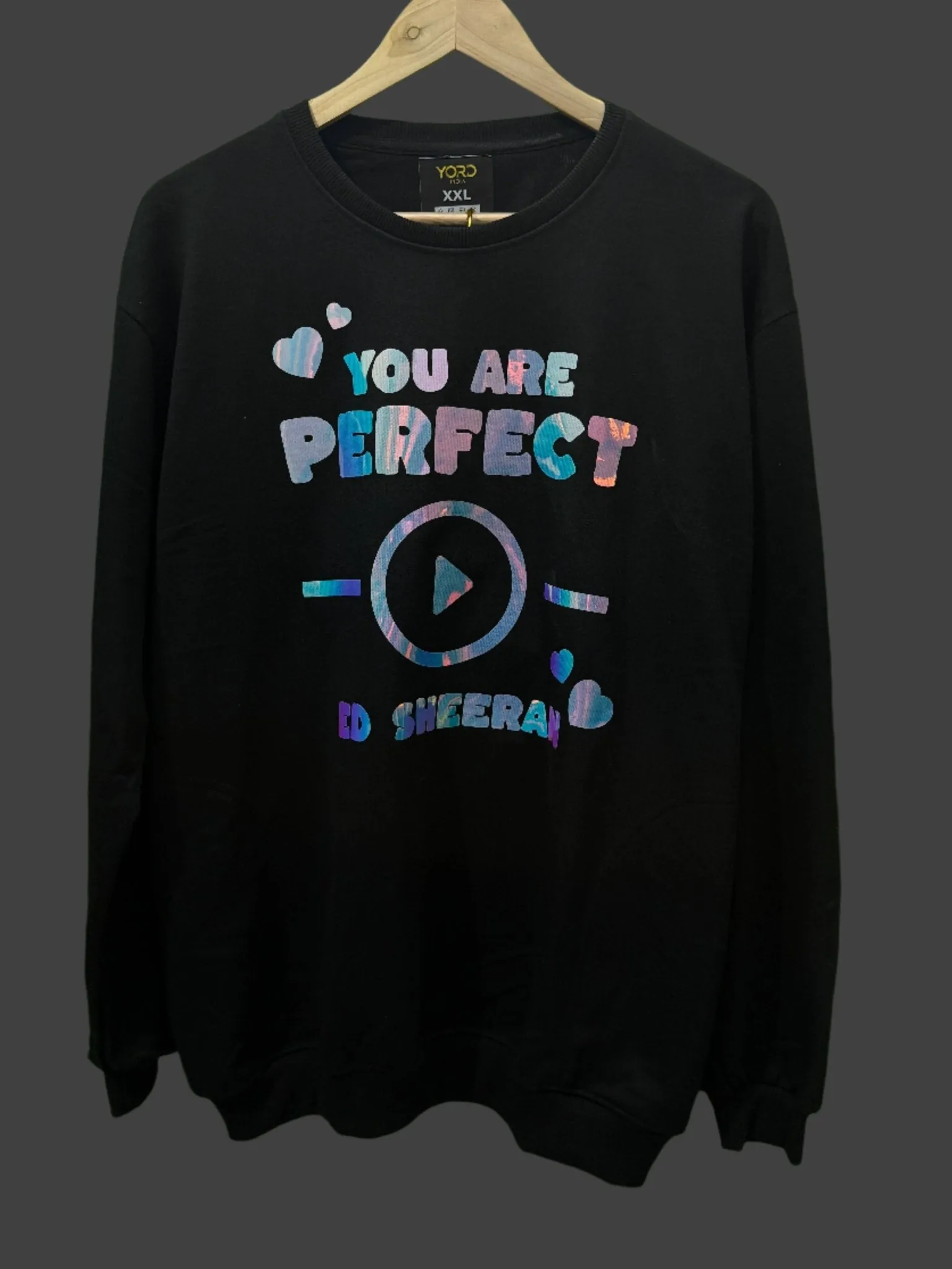 Ed Sheeran "You Are Perfect" Glow-in-Dark Premium Sweatshirt - alternate view