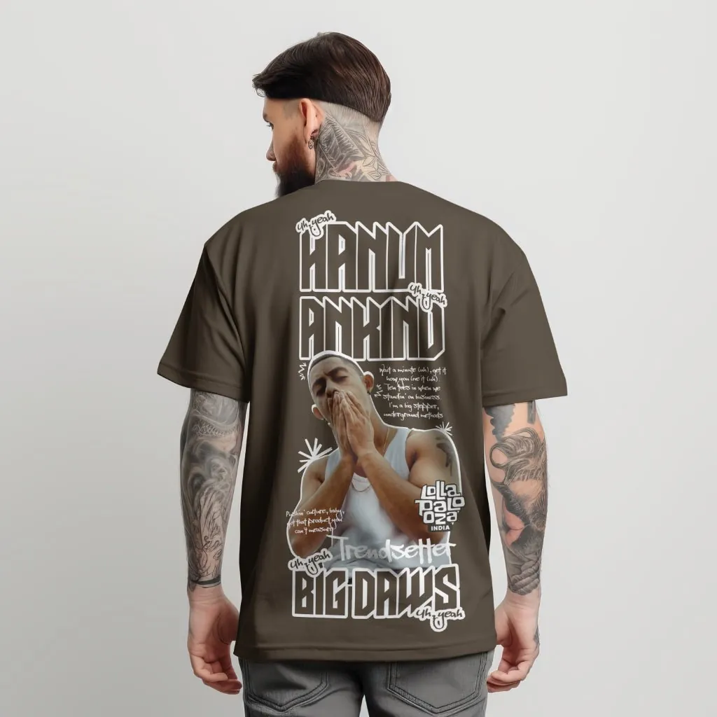 Hanumankind Premium Oversized T-Shirt – Luxury Concert Wear for Lollapalooza Fans - alternate view