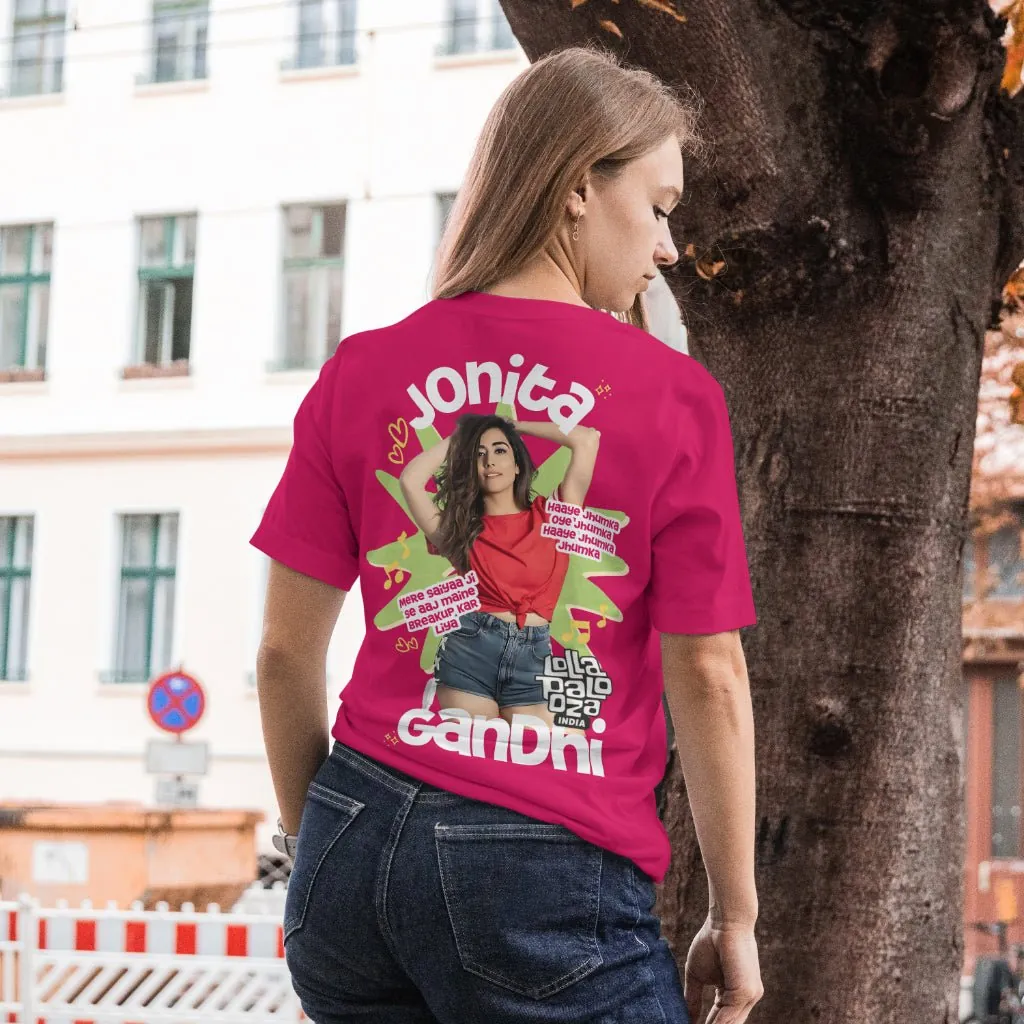 Jonita Gandhi Premium Oversized Concert T-Shirt – Luxury Edition - alternate view