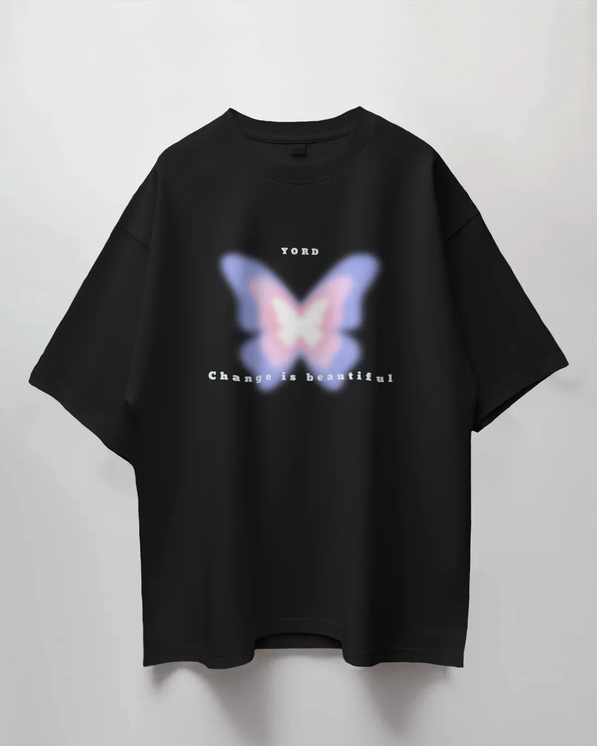 Premium Butterfly 'Change is Beautiful' Oversized T-shirt