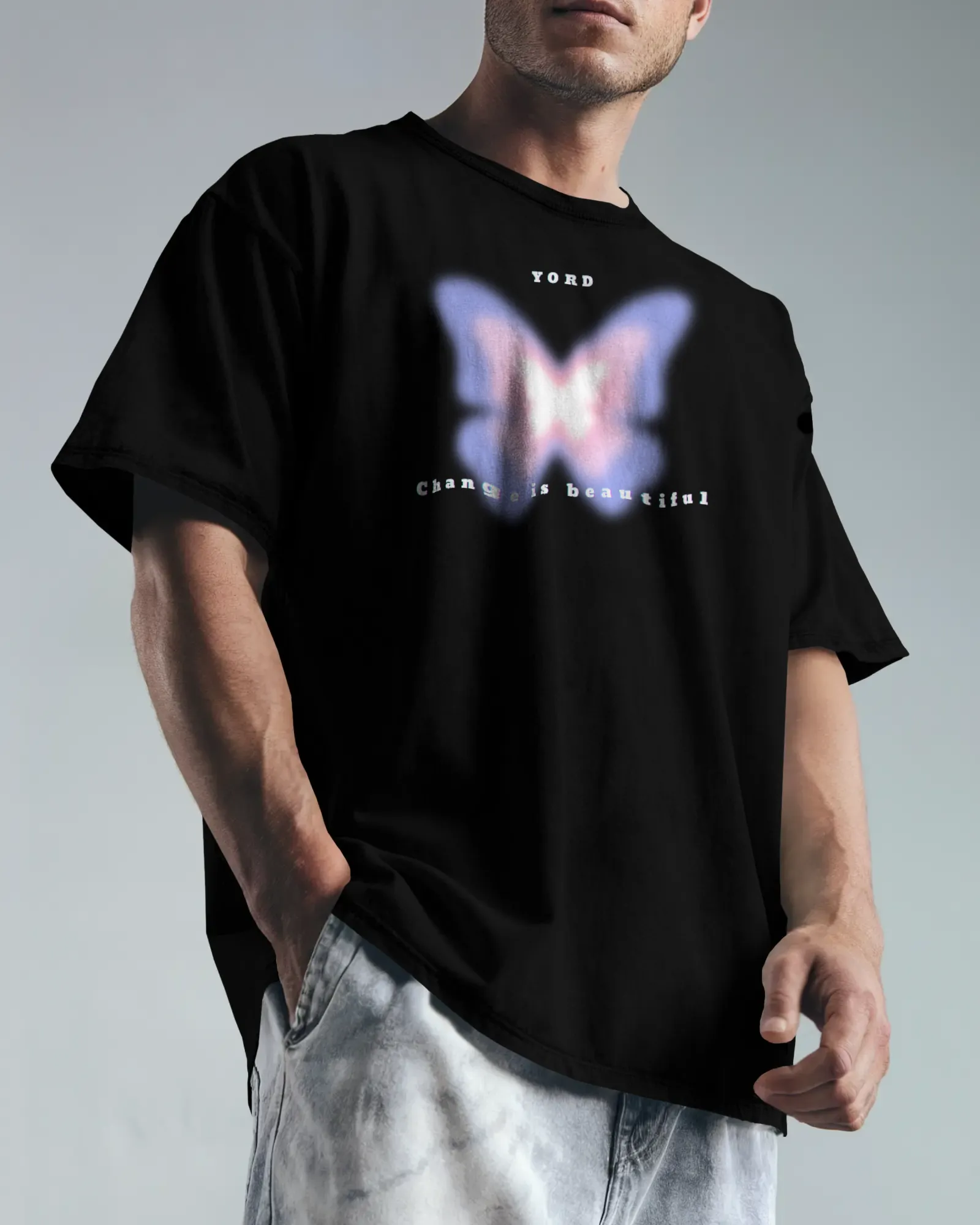 ["Premium Butterfly 'Change is Beautiful' Oversized T-shirt by YORD (T-Shirts) - photo 1 of 12", "Premium Butterfly 'Change is Beautiful' Oversized T-shirt by YORD (T-Shirts) - photo 2 of 12", "Premium Butterfly 'Change is Beautiful' Oversized T-shirt by YORD (T-Shirts) - photo 3 of 12", "Premium Butterfly 'Change is Beautiful' Oversized T-shirt by YORD (T-Shirts) - photo 4 of 12", "Premium Butterfly 'Change is Beautiful' Oversized T-shirt by YORD (T-Shirts) - photo 5 of 12", "Premium Butterfly 'Change is B