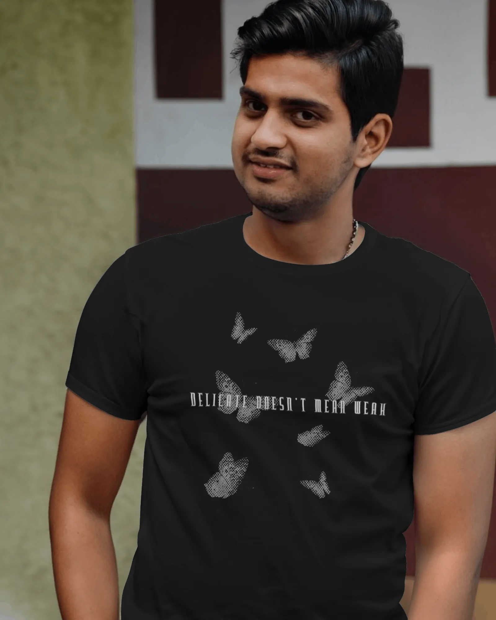 Premium Butterfly Delicate Graphic Regular T-shirt - alternate view