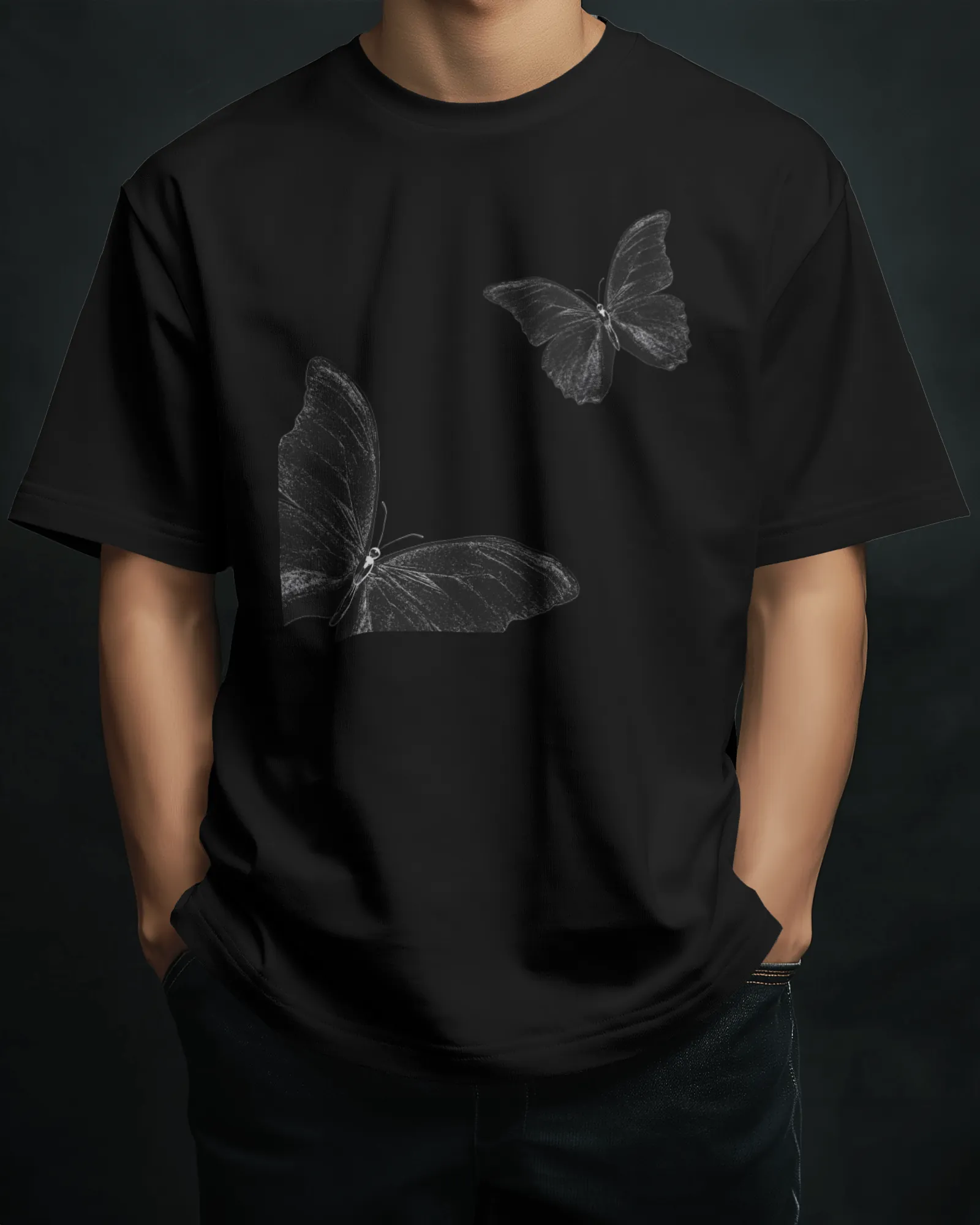 ['Premium Butterfly Sketch Oversized Black T-shirt by YORD (T-Shirts) - photo 1 of 12', 'Premium Butterfly Sketch Oversized Black T-shirt by YORD (T-Shirts) - photo 2 of 12', 'Premium Butterfly Sketch Oversized Black T-shirt by YORD (T-Shirts) - photo 3 of 12', 'Premium Butterfly Sketch Oversized Black T-shirt by YORD (T-Shirts) - photo 4 of 12', 'Premium Butterfly Sketch Oversized Black T-shirt by YORD (T-Shirts) - photo 5 of 12', 'Premium Butterfly Sketch Oversized Black T-shirt by YORD (T-Shirts) - photo