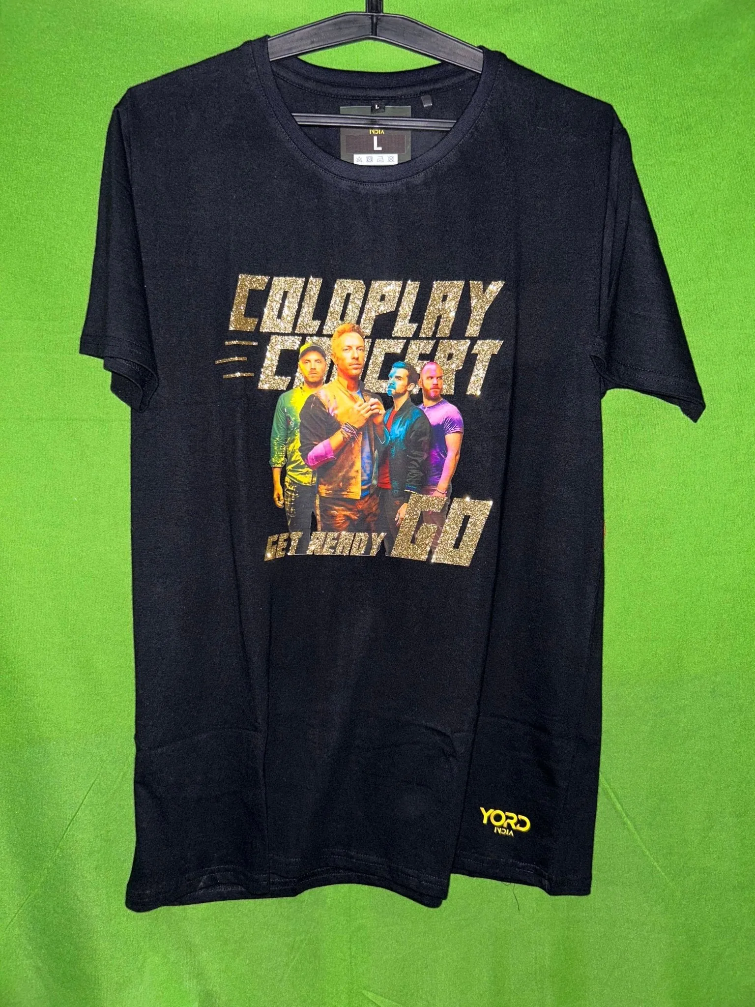 Coldplay Get Ready Go Glitter Concert T-Shirt
