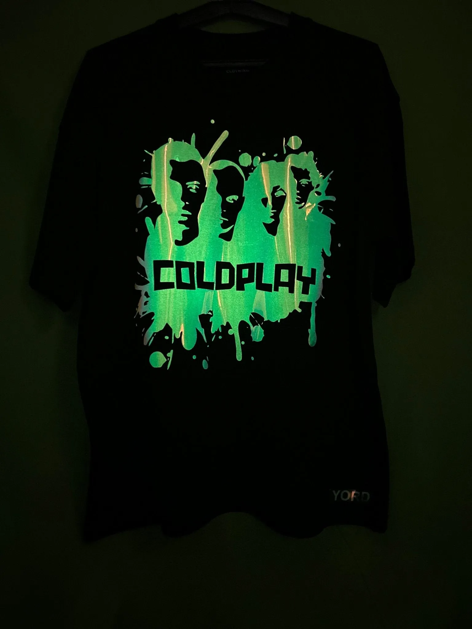 Coldplay Limited Edition Luminescent Portrait T-Shirt - Premium French Terry