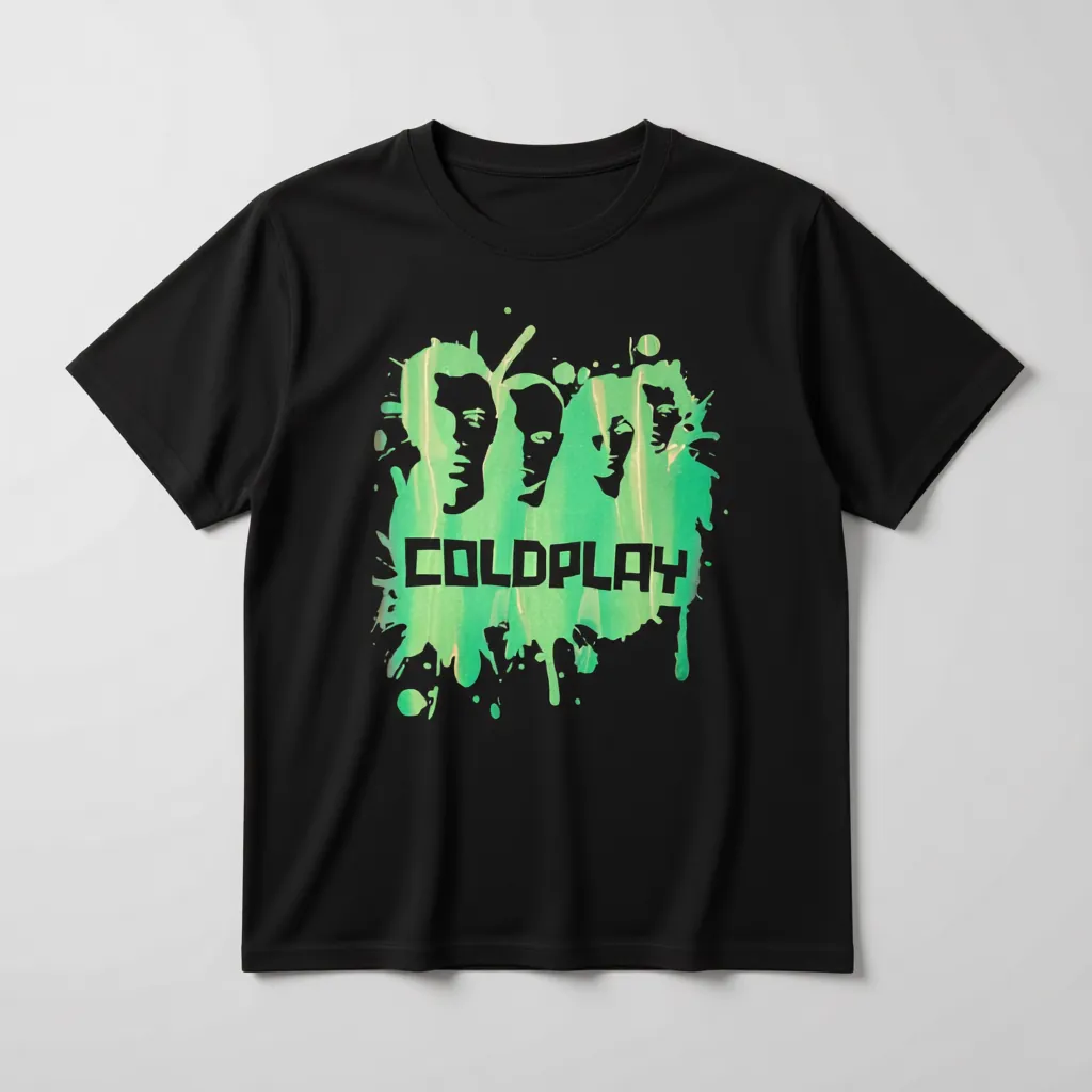 Coldplay Limited Edition Luminescent Portrait T-Shirt - Premium French Terry - alternate view