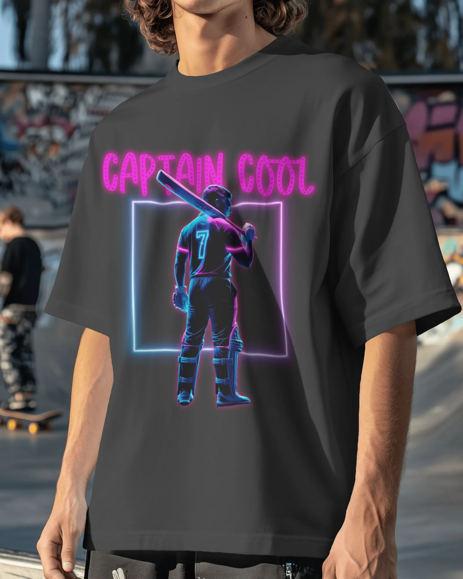 ['Premium CSK Captain Cool Glow In Dark Oversized T-shirt by YORD (T-Shirts) - photo 1 of 5', 'Premium CSK Captain Cool Glow In Dark Oversized T-shirt by YORD (T-Shirts) - photo 2 of 5', 'Premium CSK Captain Cool Glow In Dark Oversized T-shirt by YORD (T-Shirts) - photo 3 of 5', 'Premium CSK Captain Cool Glow In Dark Oversized T-shirt by YORD (T-Shirts) - photo 4 of 5', 'Premium CSK Captain Cool Glow In Dark Oversized T-shirt by YORD (T-Shirts) - photo 5 of 5']