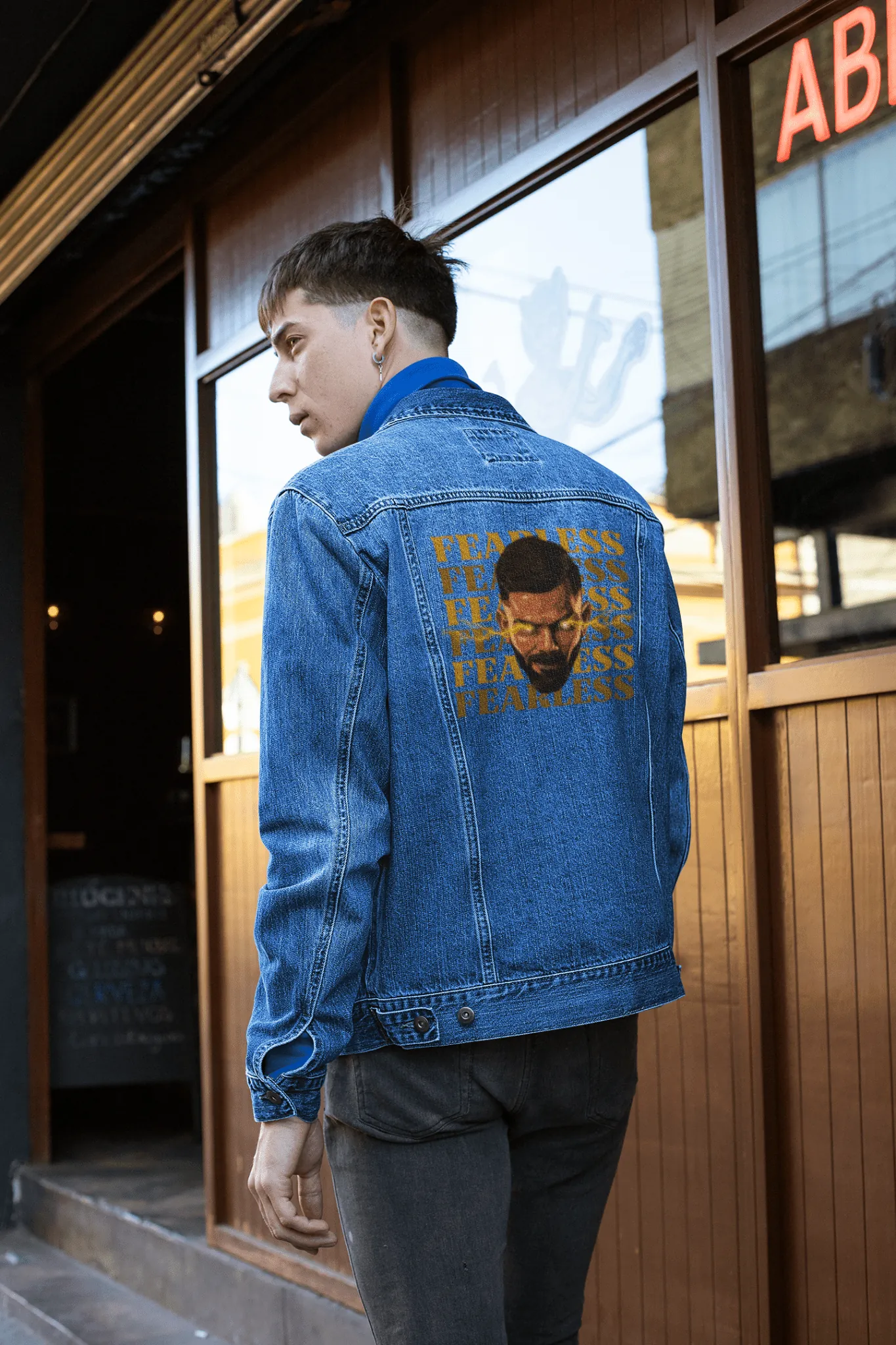 ['Premium Fearless Collection Denim Jacket - Cricket Fan Edition by YORD (Denim) - photo 1 of 6', 'Premium Fearless Collection Denim Jacket - Cricket Fan Edition by YORD (Denim) - photo 2 of 6', 'Premium Fearless Collection Denim Jacket - Cricket Fan Edition by YORD (Denim) - photo 3 of 6', 'Premium Fearless Collection Denim Jacket - Cricket Fan Edition by YORD (Denim) - photo 4 of 6', 'Premium Fearless Collection Denim Jacket - Cricket Fan Edition by YORD (Denim) - photo 5 of 6', 'Premium Fearless Collecti