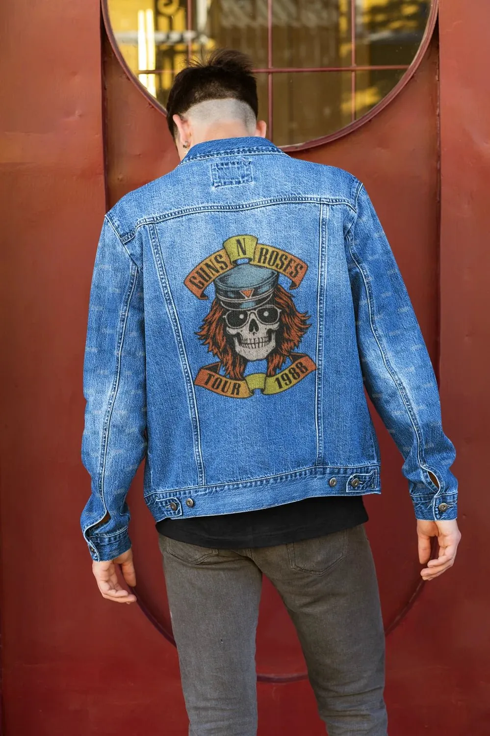 Premium Guns N' Roses 1988 Tour Vintage Denim Jacket