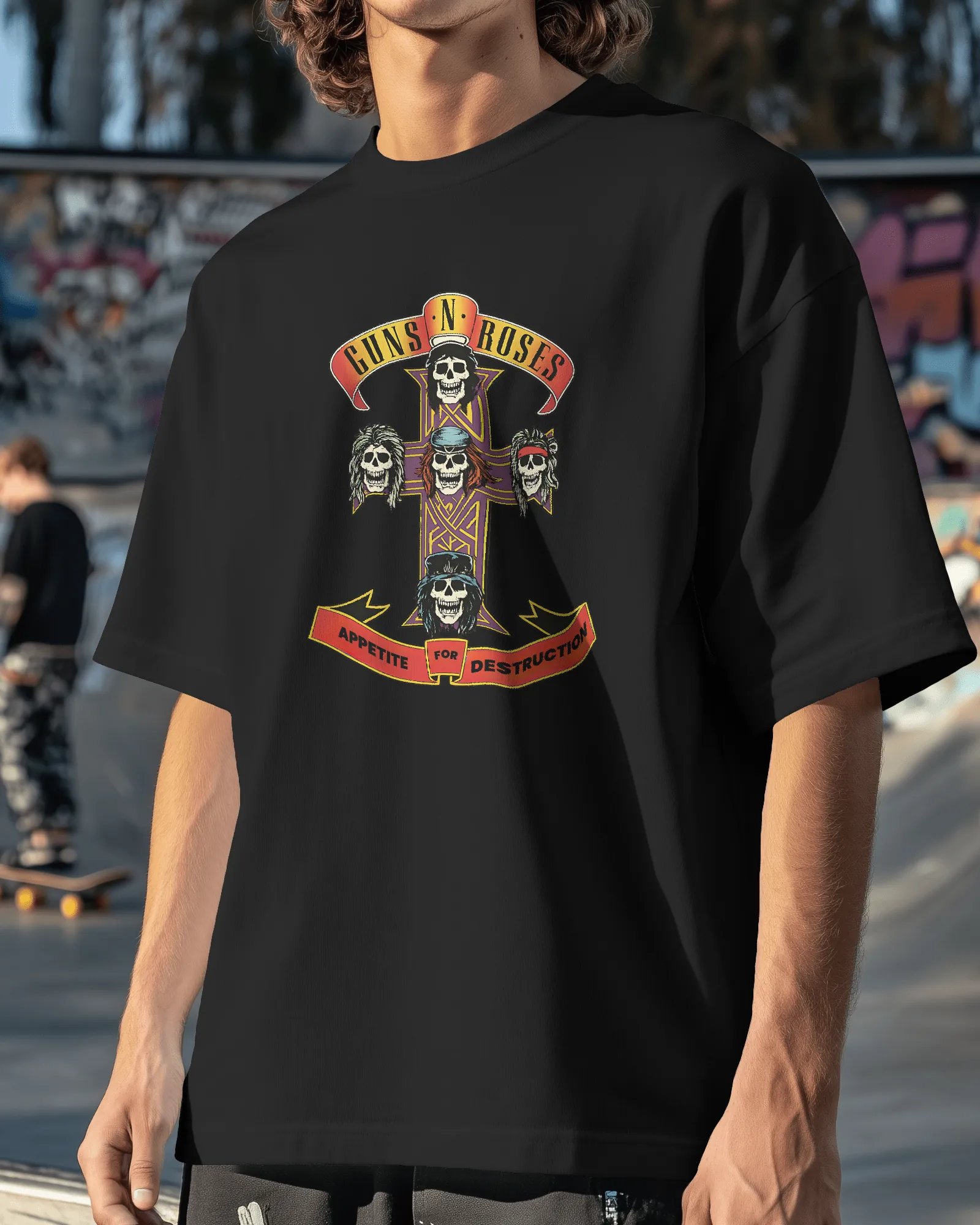 ["Premium Guns N' Roses Appetite For Destruction Oversized T-shirt by YORD (T-Shirts) - photo 1 of 8", "Premium Guns N' Roses Appetite For Destruction Oversized T-shirt by YORD (T-Shirts) - photo 2 of 8", "Premium Guns N' Roses Appetite For Destruction Oversized T-shirt by YORD (T-Shirts) - photo 3 of 8", "Premium Guns N' Roses Appetite For Destruction Oversized T-shirt by YORD (T-Shirts) - photo 4 of 8", "Premium Guns N' Roses Appetite For Destruction Oversized T-shirt by YORD (T-Shirts) - photo 5 of 8", "