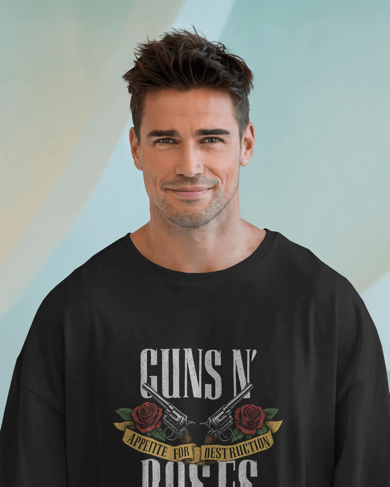 ["Premium Guns N' Roses Appetite For Destruction Oversized Tee by YORD (T-Shirts) - photo 1 of 8", "Premium Guns N' Roses Appetite For Destruction Oversized Tee by YORD (T-Shirts) - photo 2 of 8", "Premium Guns N' Roses Appetite For Destruction Oversized Tee by YORD (T-Shirts) - photo 3 of 8", "Premium Guns N' Roses Appetite For Destruction Oversized Tee by YORD (T-Shirts) - photo 4 of 8", "Premium Guns N' Roses Appetite For Destruction Oversized Tee by YORD (T-Shirts) - photo 5 of 8", "Premium Guns N' Rose