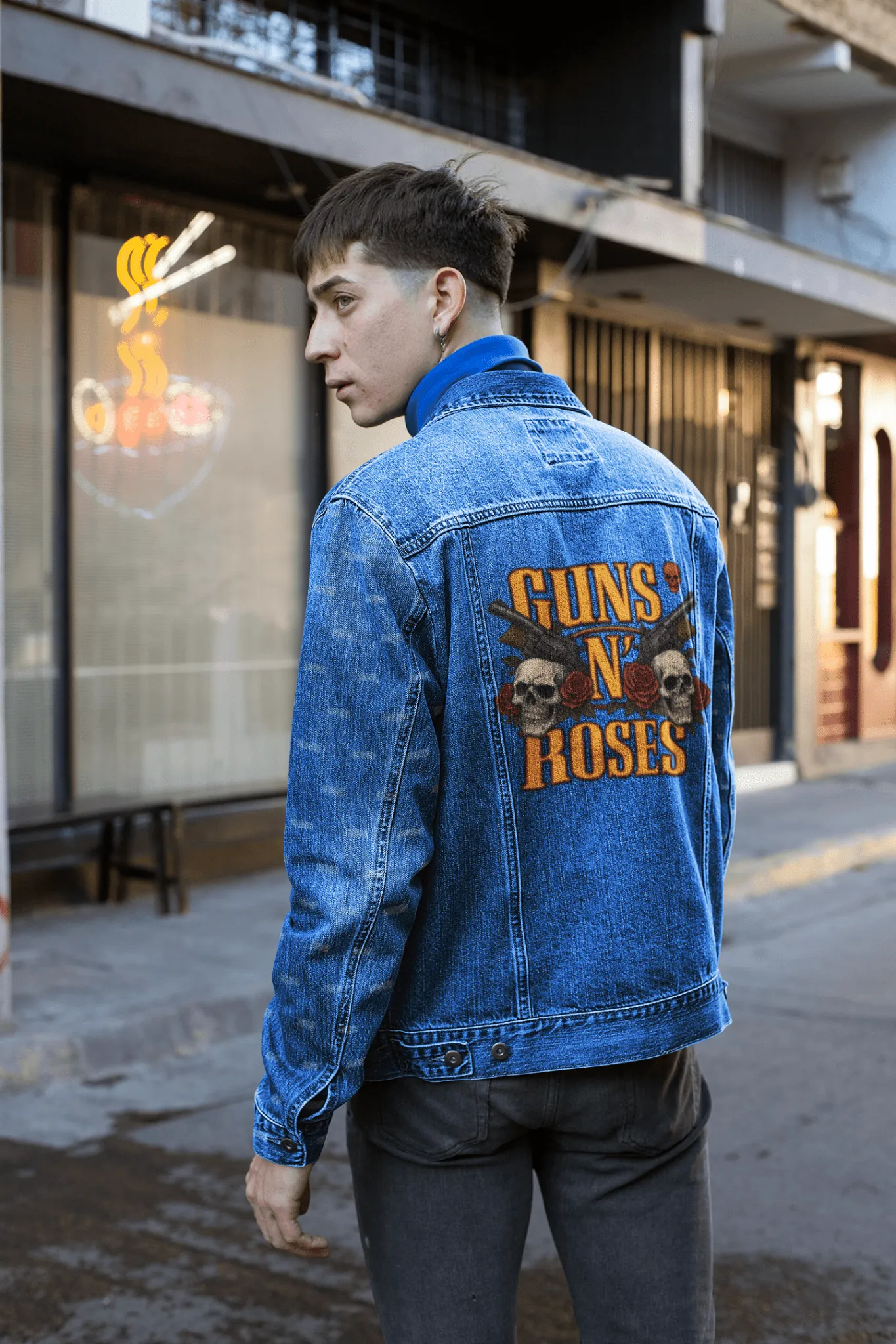 ["Premium Guns N' Roses Exclusive Denim Jacket - Limited Edition by YORD (Denim) - photo 1 of 5", "Premium Guns N' Roses Exclusive Denim Jacket - Limited Edition by YORD (Denim) - photo 2 of 5", "Premium Guns N' Roses Exclusive Denim Jacket - Limited Edition by YORD (Denim) - photo 3 of 5", "Premium Guns N' Roses Exclusive Denim Jacket - Limited Edition by YORD (Denim) - photo 4 of 5", "Premium Guns N' Roses Exclusive Denim Jacket - Limited Edition by YORD (Denim) - photo 5 of 5"]