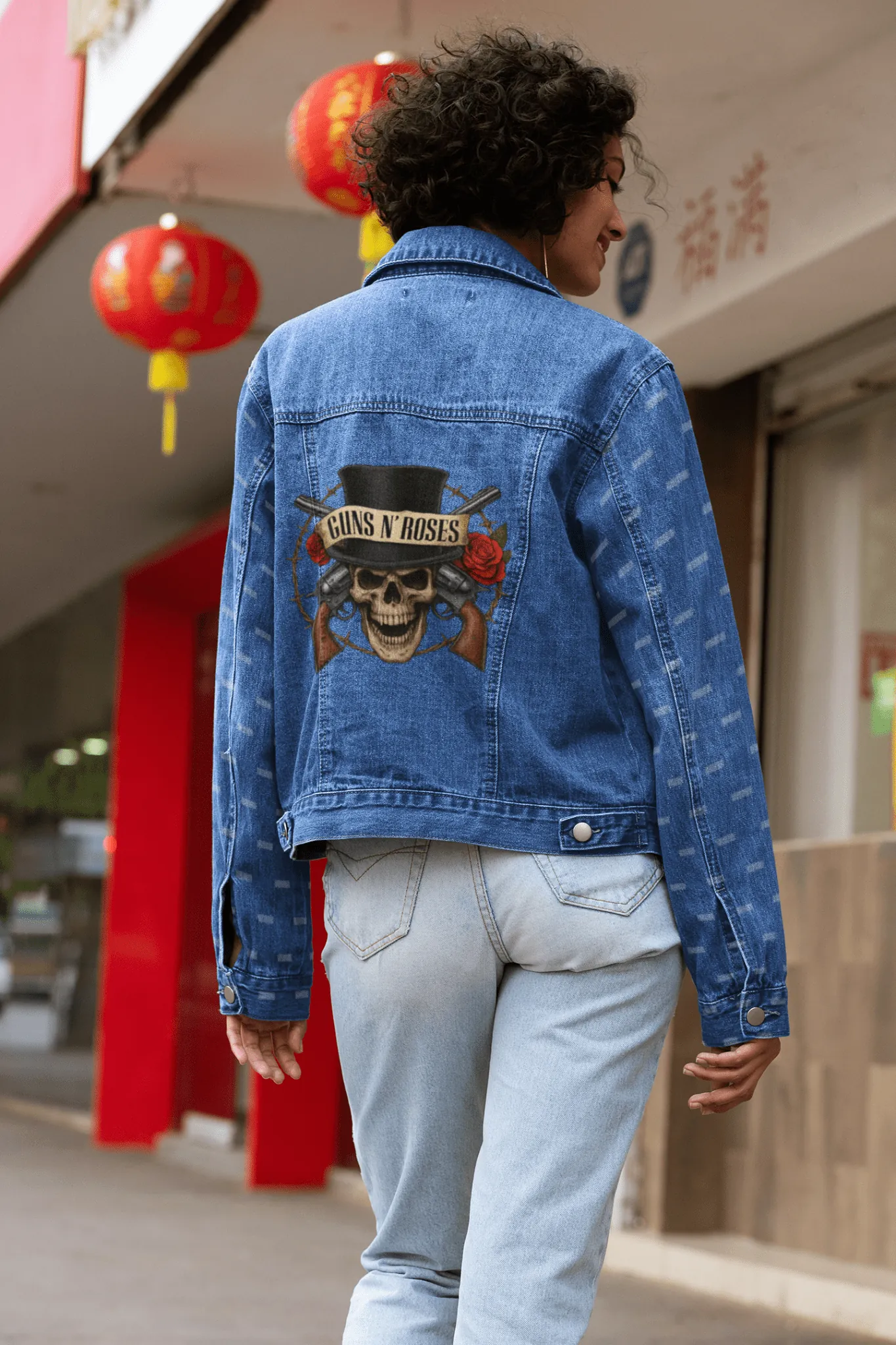 ["Premium Guns N' Roses Iconic Skull Logo Denim Jacket by YORD (Denim) - photo 1 of 5", "Premium Guns N' Roses Iconic Skull Logo Denim Jacket by YORD (Denim) - photo 2 of 5", "Premium Guns N' Roses Iconic Skull Logo Denim Jacket by YORD (Denim) - photo 3 of 5", "Premium Guns N' Roses Iconic Skull Logo Denim Jacket by YORD (Denim) - photo 4 of 5", "Premium Guns N' Roses Iconic Skull Logo Denim Jacket by YORD (Denim) - photo 5 of 5"]