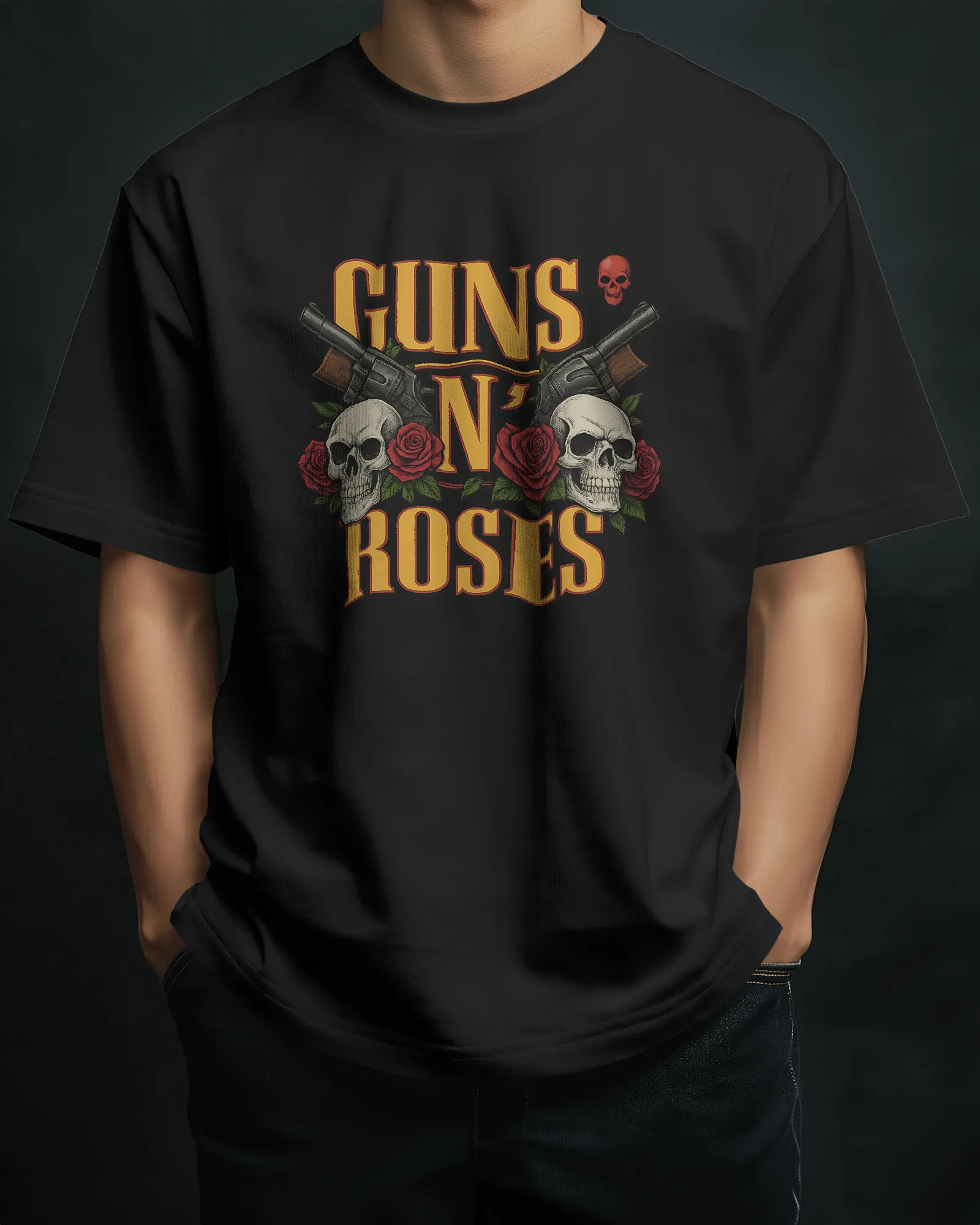 Premium Guns N' Roses Rock Band Skull T-Shirt | Limited Edition