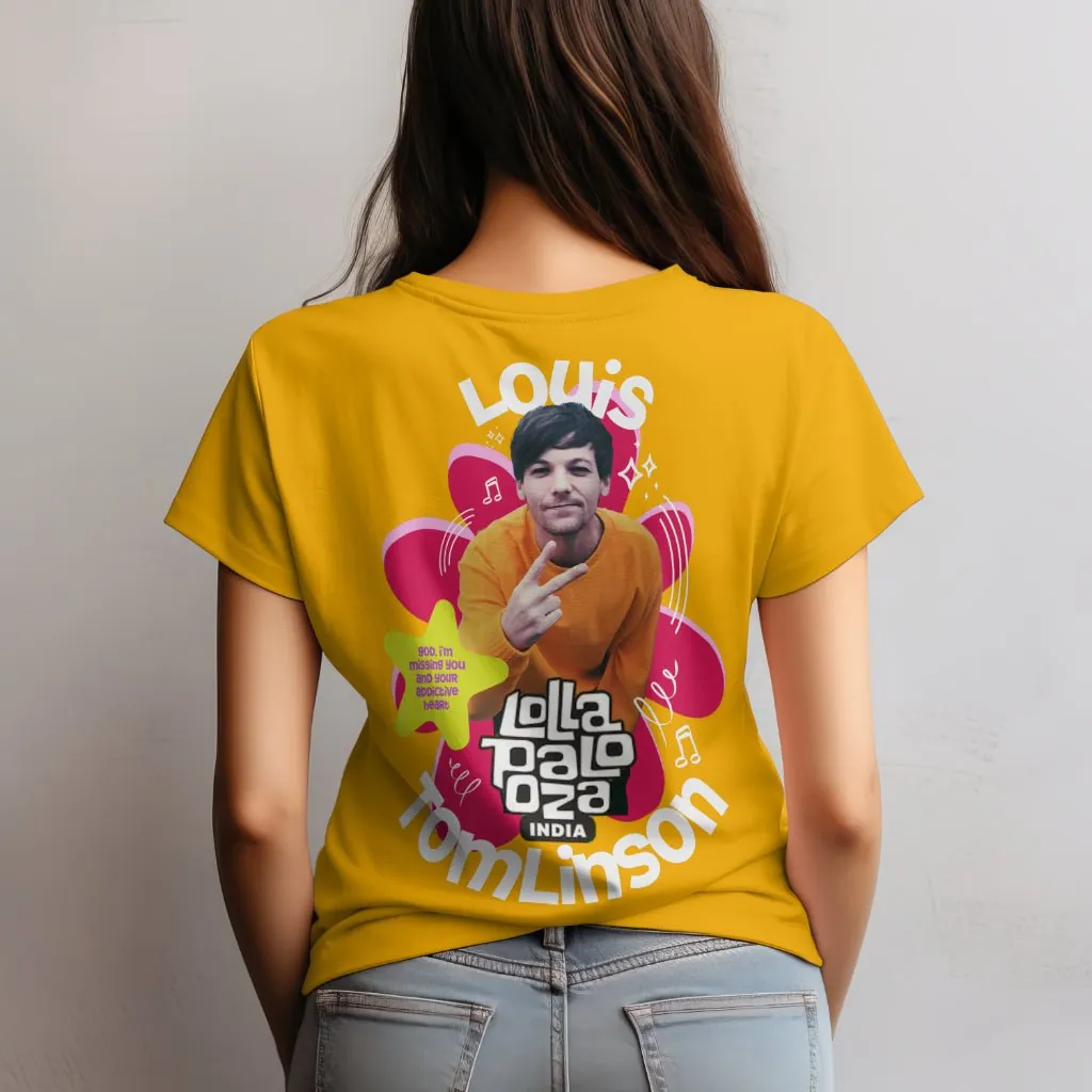 ['Premium Louis Tomlinson Oversized T-Shirt – Lollapalooza India Exclusive Luxury Merch by YORD (T-Shirts) - photo 1 of 4', 'Premium Louis Tomlinson Oversized T-Shirt – Lollapalooza India Exclusive Luxury Merch by YORD (T-Shirts) - photo 2 of 4', 'Premium Louis Tomlinson Oversized T-Shirt – Lollapalooza India Exclusive Luxury Merch by YORD (T-Shirts) - photo 3 of 4', 'Premium Louis Tomlinson Oversized T-Shirt – Lollapalooza India Exclusive Luxury Merch by YORD (T-Shirts) - photo 4 of 4']