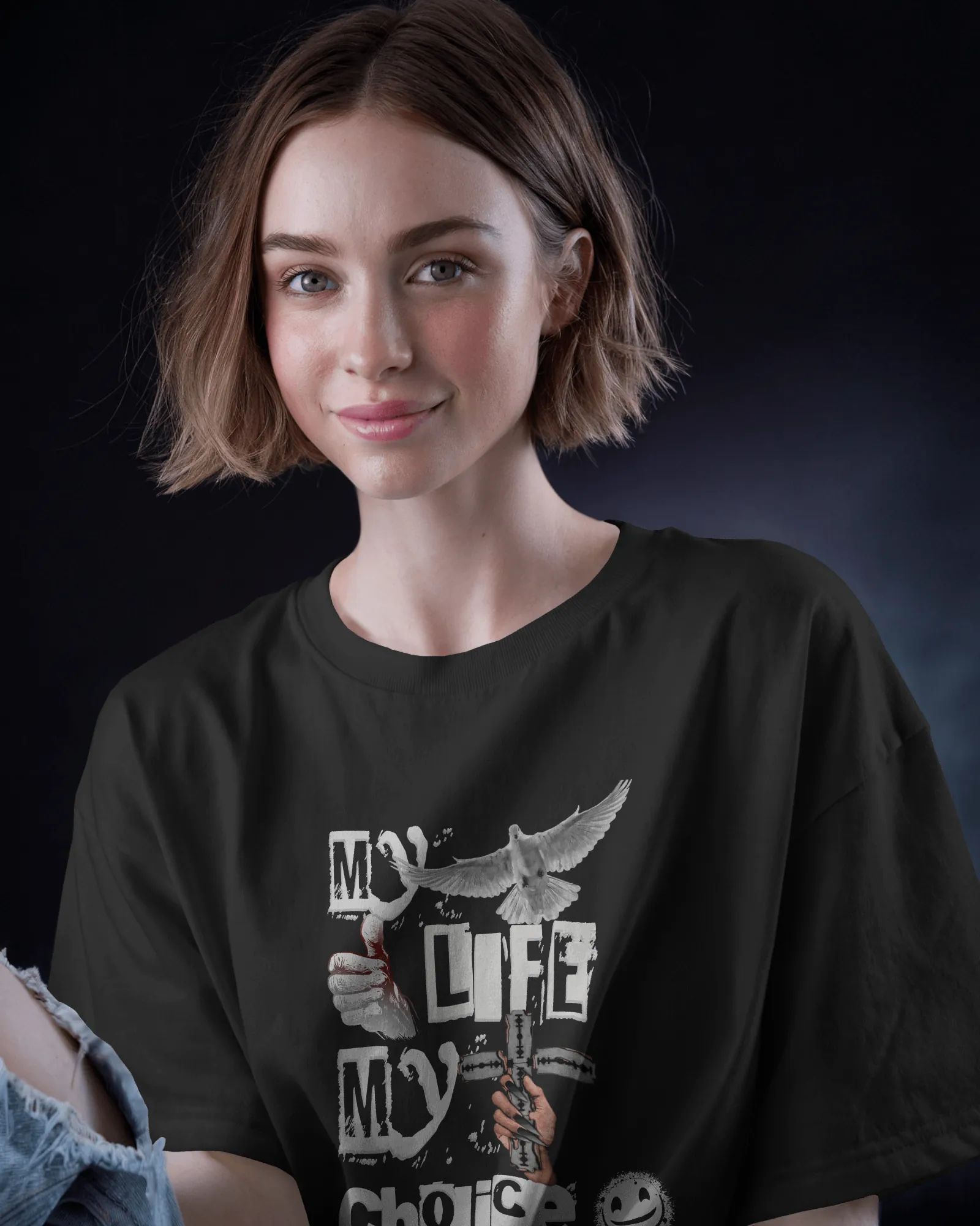 ["Premium 'My Life My Choice' Oversized Graphic T-shirt by YORD (T-Shirts) - photo 1 of 11", "Premium 'My Life My Choice' Oversized Graphic T-shirt by YORD (T-Shirts) - photo 2 of 11", "Premium 'My Life My Choice' Oversized Graphic T-shirt by YORD (T-Shirts) - photo 3 of 11", "Premium 'My Life My Choice' Oversized Graphic T-shirt by YORD (T-Shirts) - photo 4 of 11", "Premium 'My Life My Choice' Oversized Graphic T-shirt by YORD (T-Shirts) - photo 5 of 11", "Premium 'My Life My Choice' Oversized Graphic T-sh