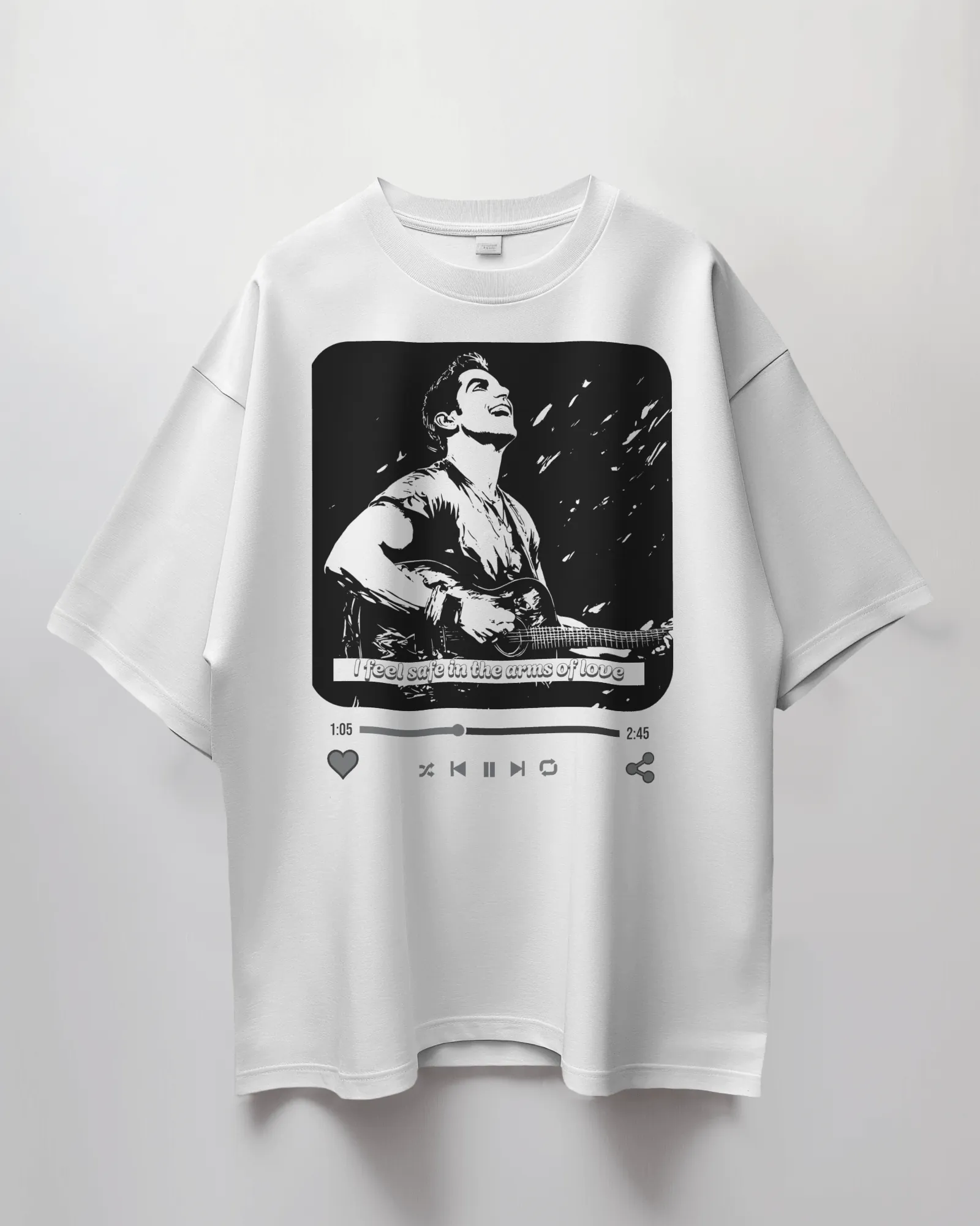 Premium Oversize French Terry Cotton Coldplay Concert T-Shirt – 240 GSM Luxury Fabric