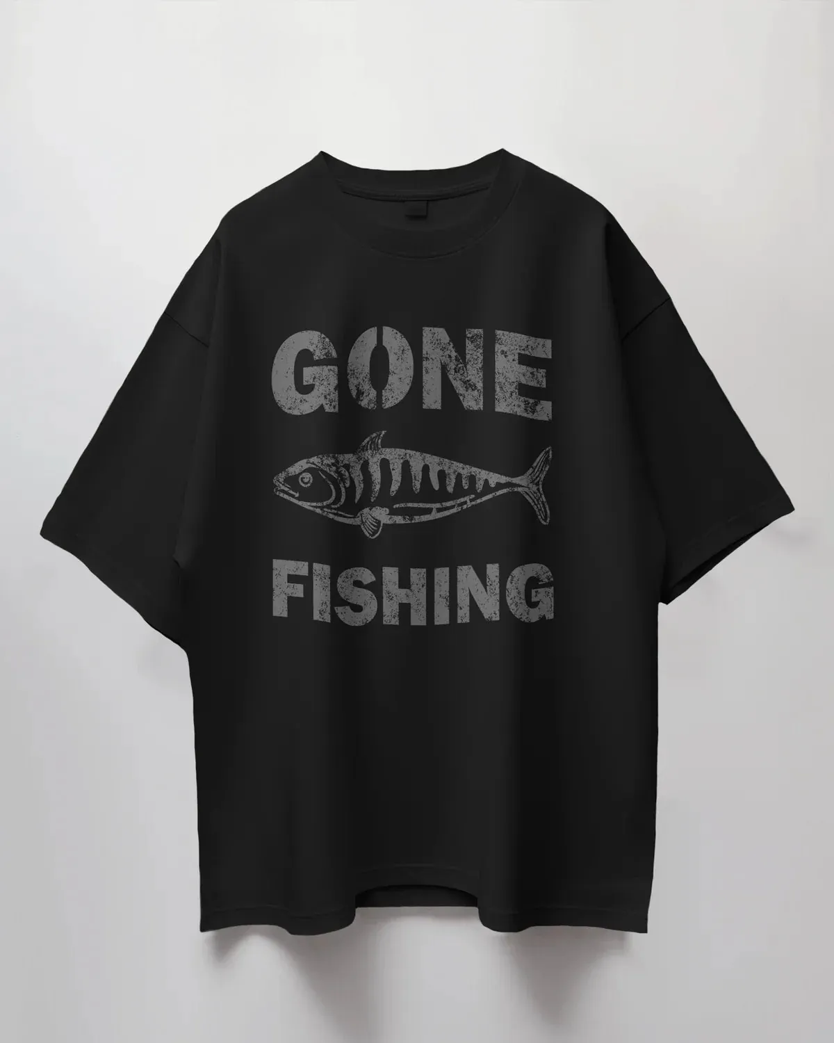Premium Oversized 'GONE FISHING' T-Shirt | Limited Edition