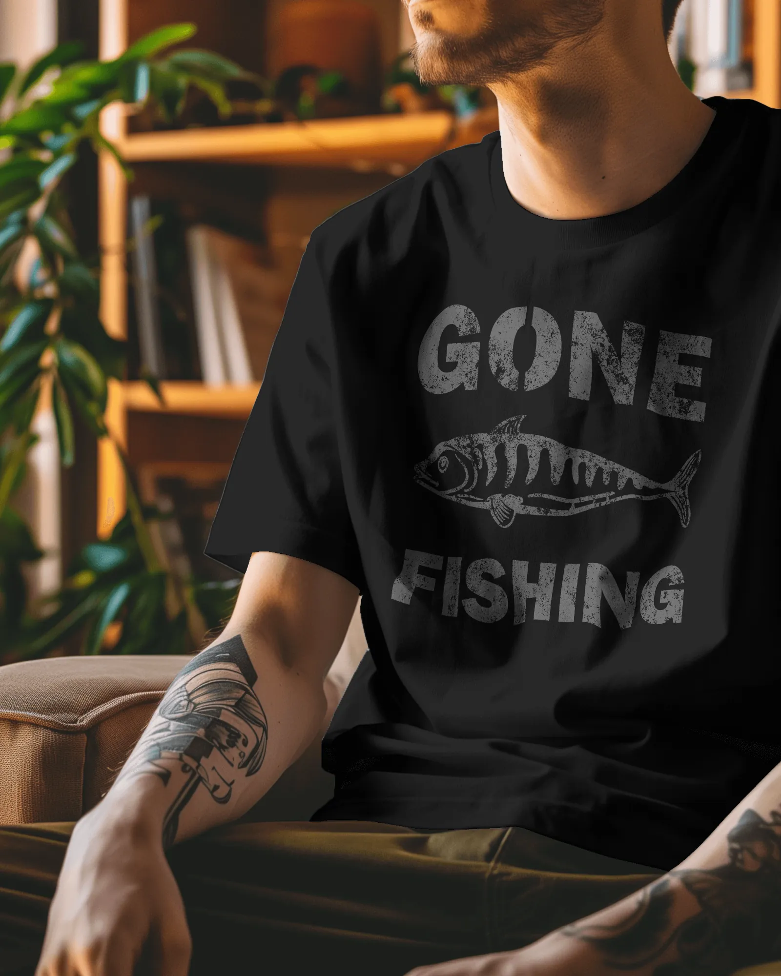 ["Premium Oversized 'GONE FISHING' T-Shirt | Limited Edition by YORD (T-Shirts) - photo 1 of 9", "Premium Oversized 'GONE FISHING' T-Shirt | Limited Edition by YORD (T-Shirts) - photo 2 of 9", "Premium Oversized 'GONE FISHING' T-Shirt | Limited Edition by YORD (T-Shirts) - photo 3 of 9", "Premium Oversized 'GONE FISHING' T-Shirt | Limited Edition by YORD (T-Shirts) - photo 4 of 9", "Premium Oversized 'GONE FISHING' T-Shirt | Limited Edition by YORD (T-Shirts) - photo 5 of 9", "Premium Oversized 'GONE FISHIN