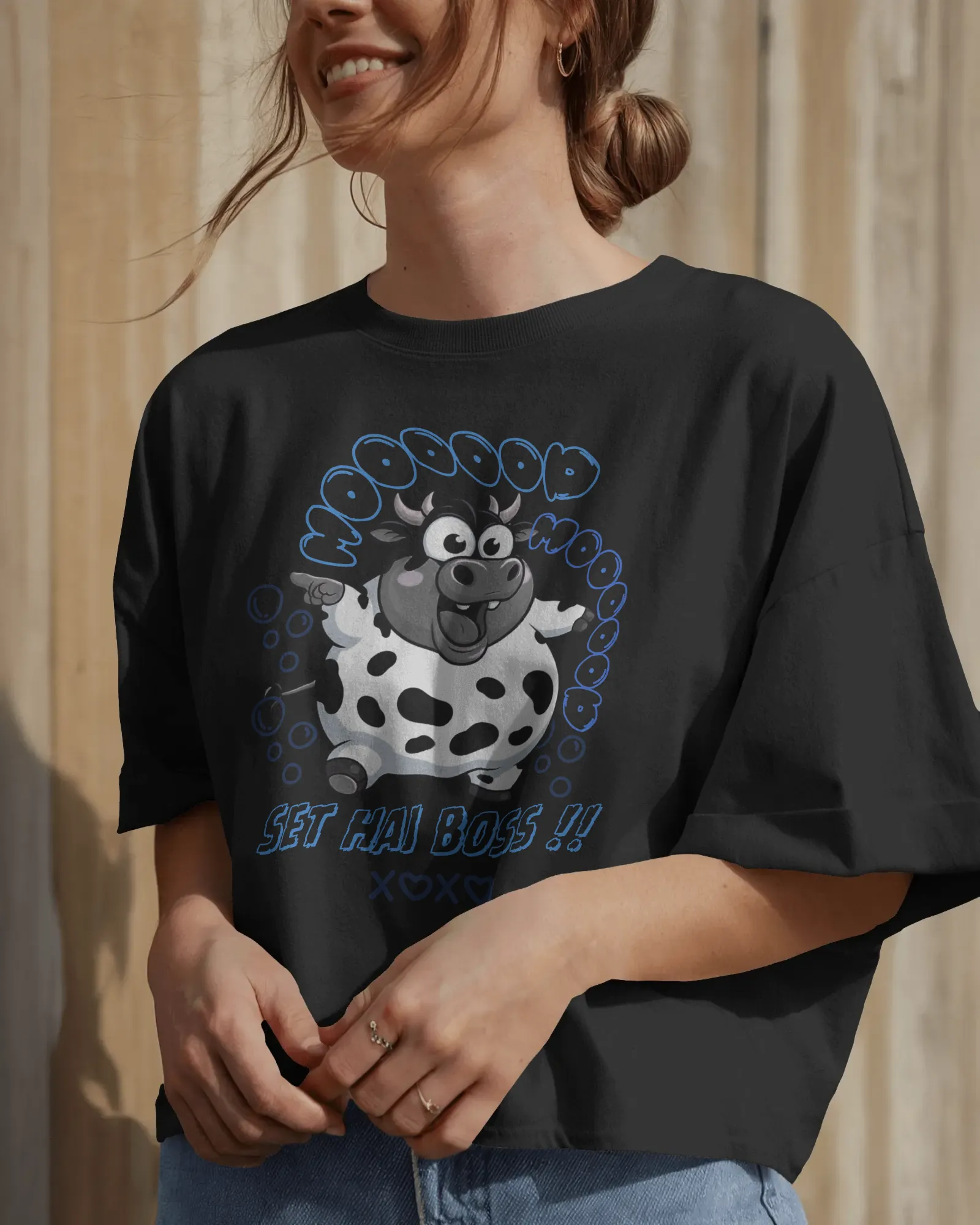 ["Premium Oversized 'Moo Boss' Cartoon Cow T-Shirt by YORD (T-Shirts) - photo 1 of 9", "Premium Oversized 'Moo Boss' Cartoon Cow T-Shirt by YORD (T-Shirts) - photo 2 of 9", "Premium Oversized 'Moo Boss' Cartoon Cow T-Shirt by YORD (T-Shirts) - photo 3 of 9", "Premium Oversized 'Moo Boss' Cartoon Cow T-Shirt by YORD (T-Shirts) - photo 4 of 9", "Premium Oversized 'Moo Boss' Cartoon Cow T-Shirt by YORD (T-Shirts) - photo 5 of 9", "Premium Oversized 'Moo Boss' Cartoon Cow T-Shirt by YORD (T-Shirts) - photo 6 of