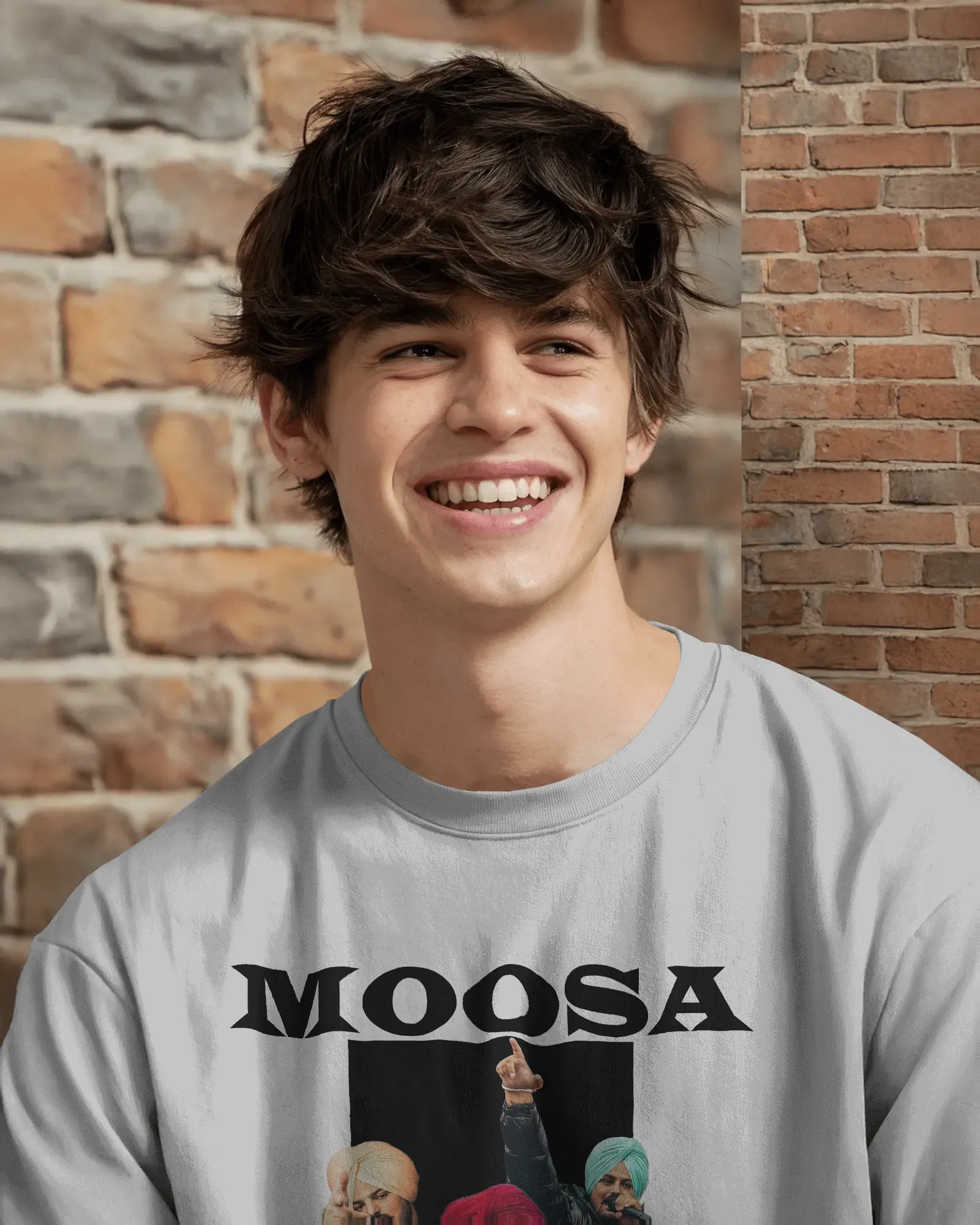 Premium Oversized Moosa Legacy Tribute White T-Shirt - alternate view