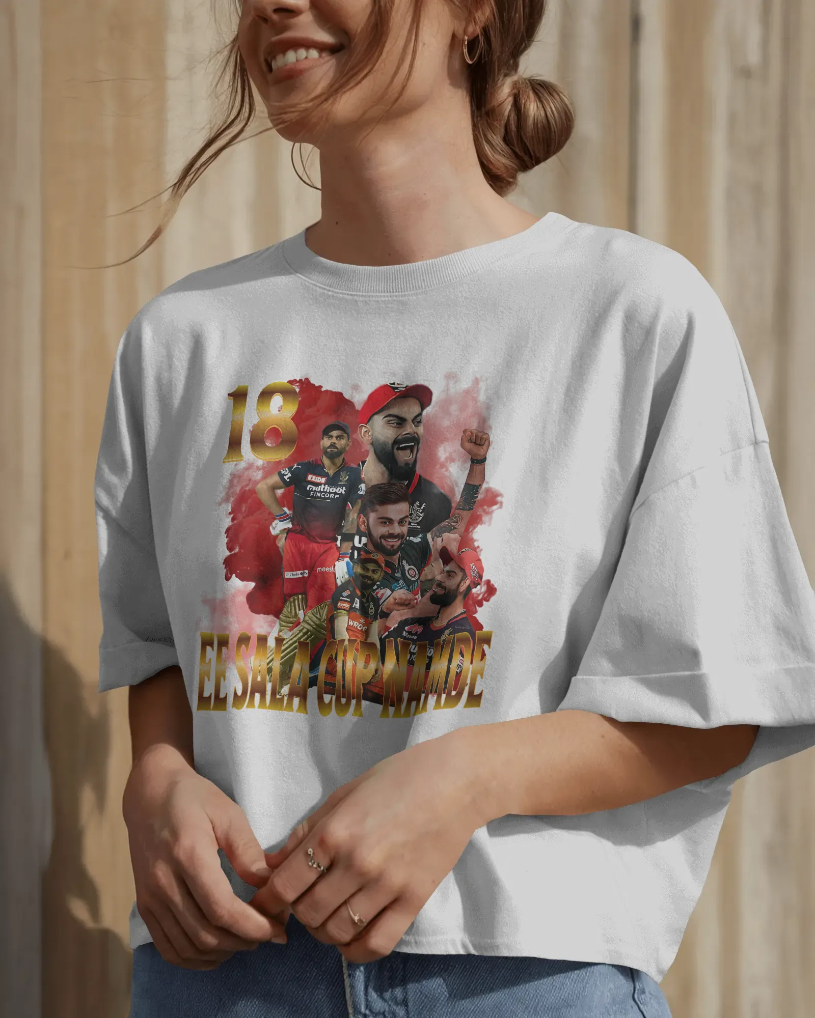 ['Premium Oversized RCB Cricket Fan T-shirt - Limited Edition by YORD (T-Shirts) - photo 1 of 8', 'Premium Oversized RCB Cricket Fan T-shirt - Limited Edition by YORD (T-Shirts) - photo 2 of 8', 'Premium Oversized RCB Cricket Fan T-shirt - Limited Edition by YORD (T-Shirts) - photo 3 of 8', 'Premium Oversized RCB Cricket Fan T-shirt - Limited Edition by YORD (T-Shirts) - photo 4 of 8', 'Premium Oversized RCB Cricket Fan T-shirt - Limited Edition by YORD (T-Shirts) - photo 5 of 8', 'Premium Oversized RCB Cri