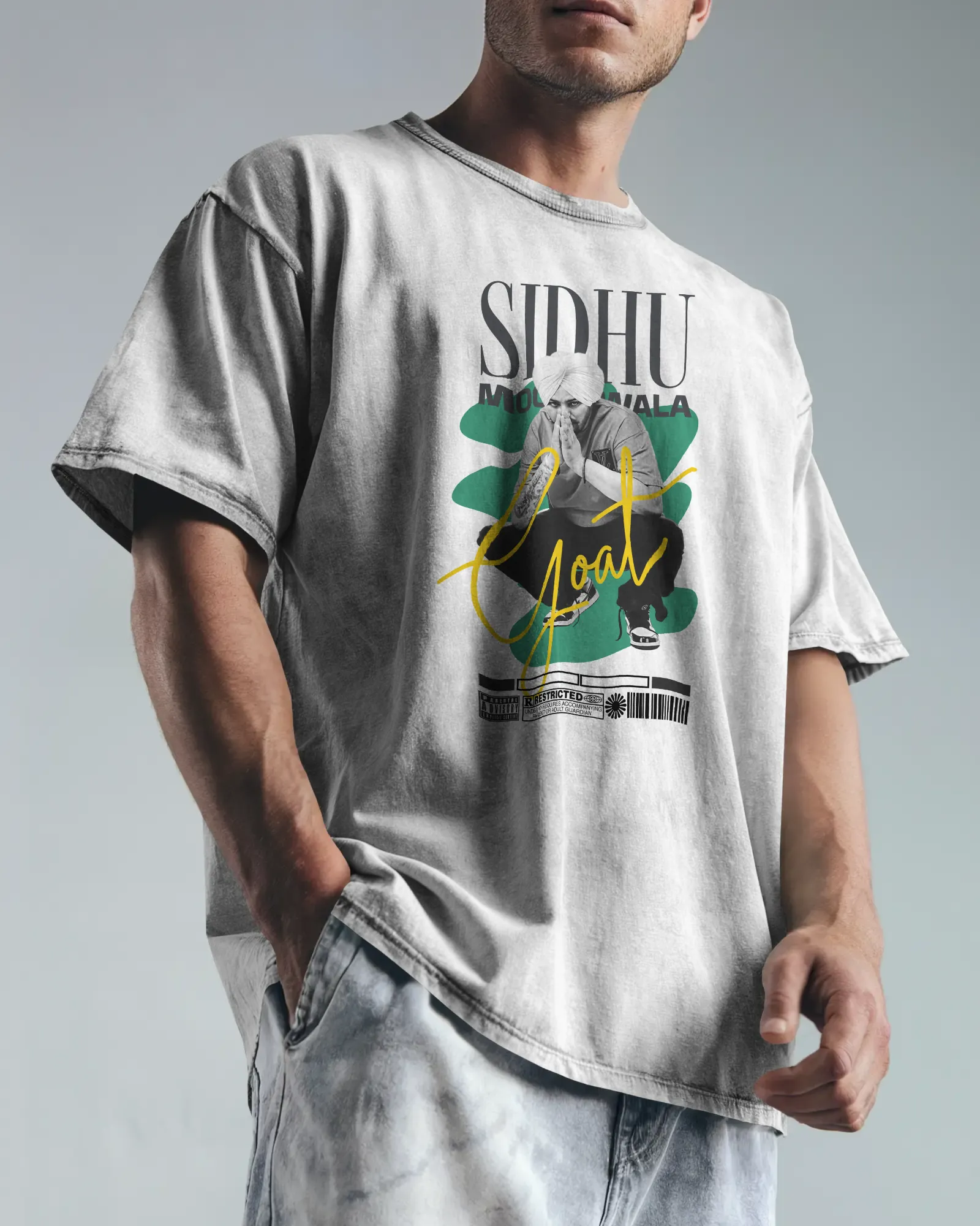['Premium Oversized SIDHU MOOSEWALA GOAT White T-shirt by YORD (T-Shirts) - photo 1 of 8', 'Premium Oversized SIDHU MOOSEWALA GOAT White T-shirt by YORD (T-Shirts) - photo 2 of 8', 'Premium Oversized SIDHU MOOSEWALA GOAT White T-shirt by YORD (T-Shirts) - photo 3 of 8', 'Premium Oversized SIDHU MOOSEWALA GOAT White T-shirt by YORD (T-Shirts) - photo 4 of 8', 'Premium Oversized SIDHU MOOSEWALA GOAT White T-shirt by YORD (T-Shirts) - photo 5 of 8', 'Premium Oversized SIDHU MOOSEWALA GOAT White T-shirt by YORD
