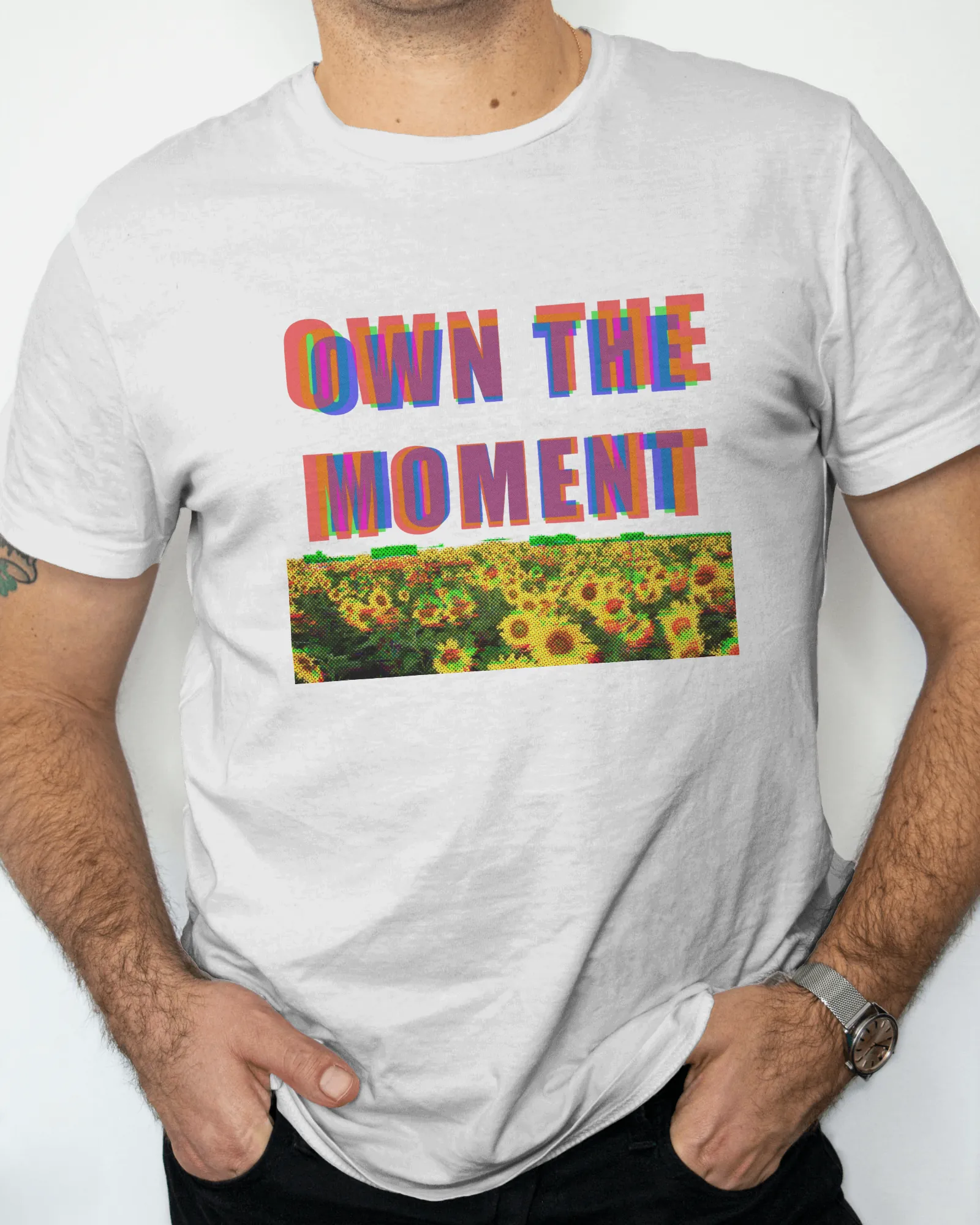 ["Premium 'Own The Moment' Sunflower Field Regular T-shirt by YORD (T-Shirts) - photo 1 of 8", "Premium 'Own The Moment' Sunflower Field Regular T-shirt by YORD (T-Shirts) - photo 2 of 8", "Premium 'Own The Moment' Sunflower Field Regular T-shirt by YORD (T-Shirts) - photo 3 of 8", "Premium 'Own The Moment' Sunflower Field Regular T-shirt by YORD (T-Shirts) - photo 4 of 8", "Premium 'Own The Moment' Sunflower Field Regular T-shirt by YORD (T-Shirts) - photo 5 of 8", "Premium 'Own The Moment' Sunflower Field