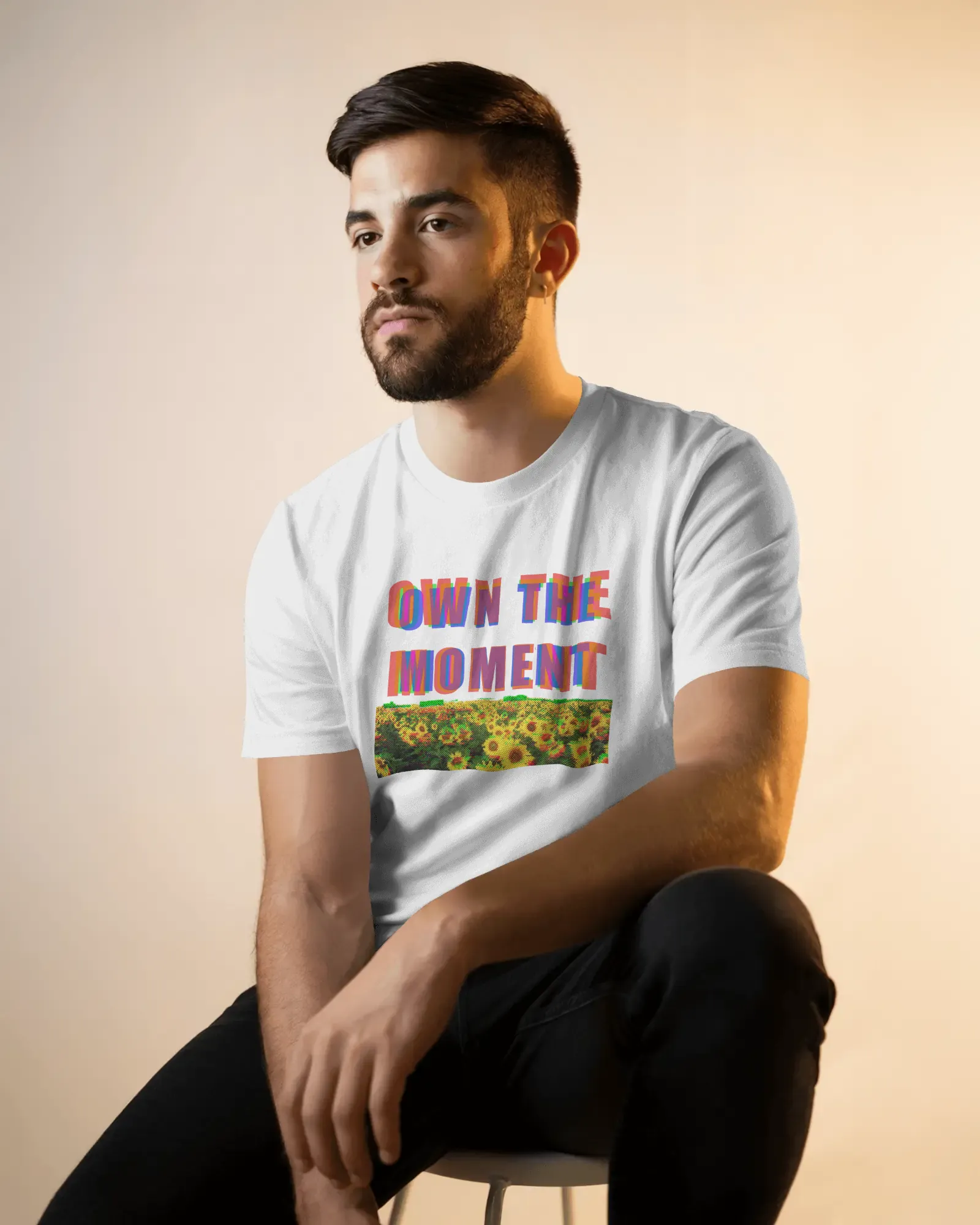 ["Premium 'Own The Moment' Sunflower Field Regular T-shirt by YORD (T-Shirts) - photo 1 of 8", "Premium 'Own The Moment' Sunflower Field Regular T-shirt by YORD (T-Shirts) - photo 2 of 8", "Premium 'Own The Moment' Sunflower Field Regular T-shirt by YORD (T-Shirts) - photo 3 of 8", "Premium 'Own The Moment' Sunflower Field Regular T-shirt by YORD (T-Shirts) - photo 4 of 8", "Premium 'Own The Moment' Sunflower Field Regular T-shirt by YORD (T-Shirts) - photo 5 of 8", "Premium 'Own The Moment' Sunflower Field