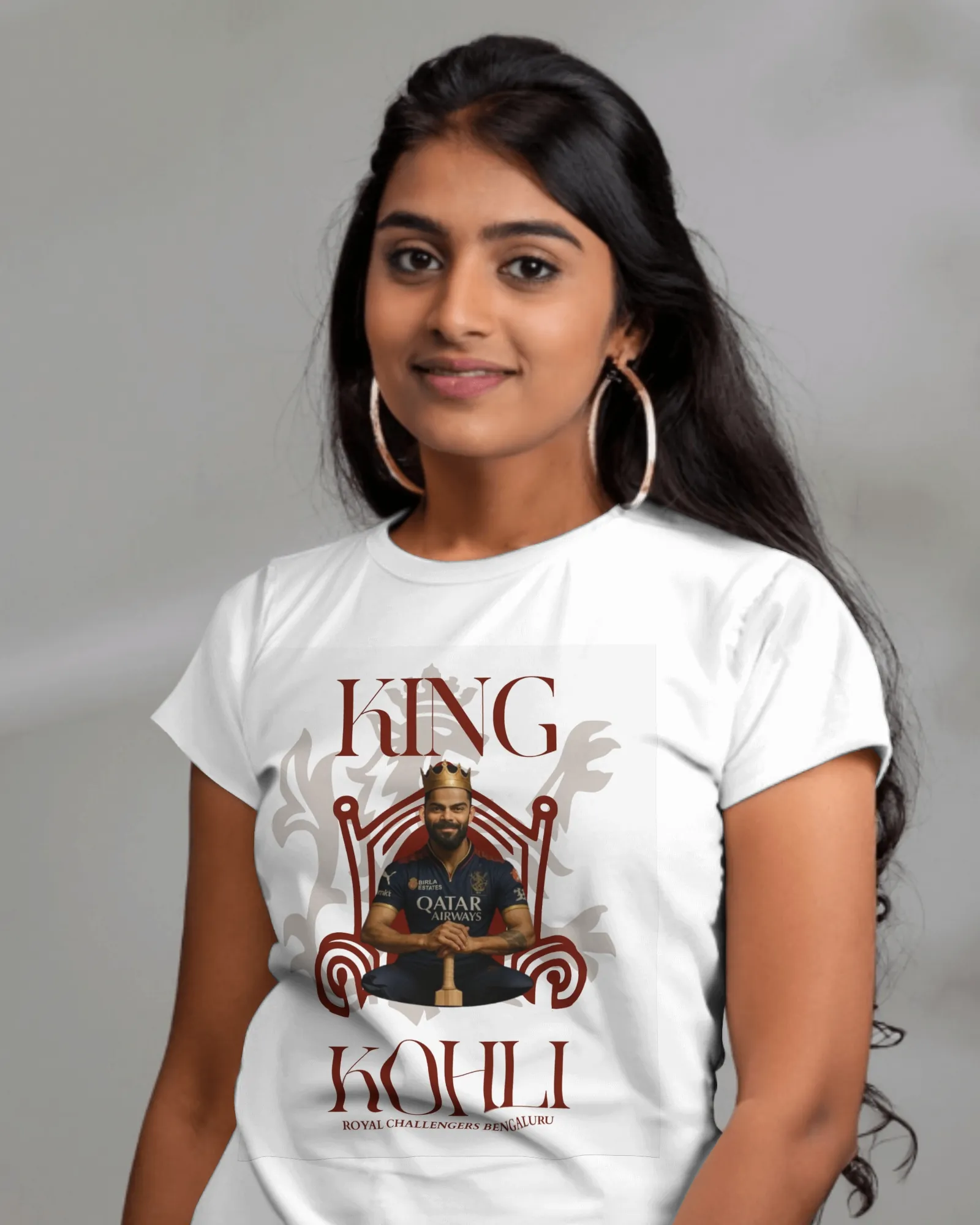 ['Premium Virat Kohli Cricket Fan White T-shirt Regular by YORD (T-Shirts) - photo 1 of 8', 'Premium Virat Kohli Cricket Fan White T-shirt Regular by YORD (T-Shirts) - photo 2 of 8', 'Premium Virat Kohli Cricket Fan White T-shirt Regular by YORD (T-Shirts) - photo 3 of 8', 'Premium Virat Kohli Cricket Fan White T-shirt Regular by YORD (T-Shirts) - photo 4 of 8', 'Premium Virat Kohli Cricket Fan White T-shirt Regular by YORD (T-Shirts) - photo 5 of 8', 'Premium Virat Kohli Cricket Fan White T-shirt Regular b