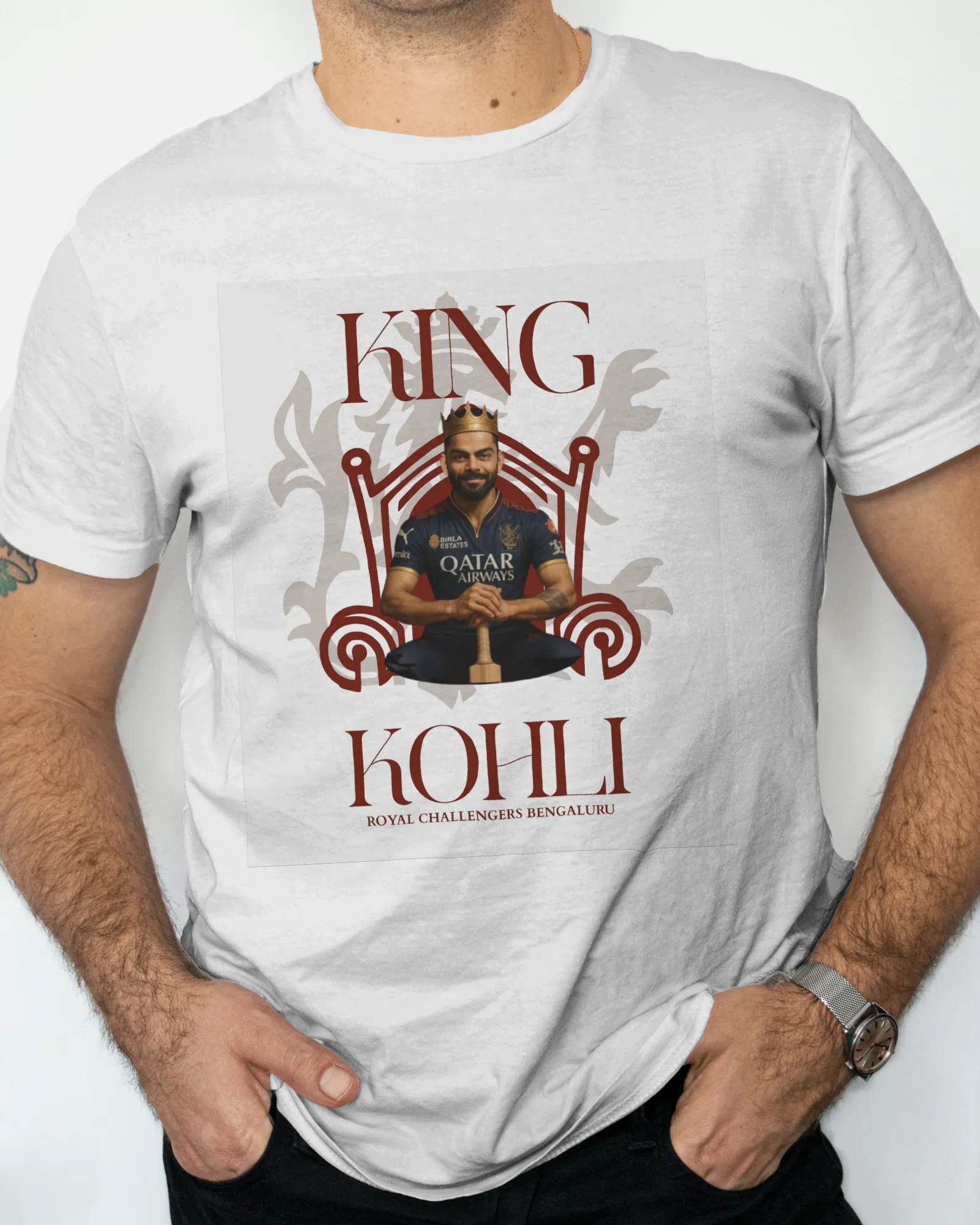 ['Premium Virat Kohli Cricket Fan White T-shirt Regular by YORD (T-Shirts) - photo 1 of 8', 'Premium Virat Kohli Cricket Fan White T-shirt Regular by YORD (T-Shirts) - photo 2 of 8', 'Premium Virat Kohli Cricket Fan White T-shirt Regular by YORD (T-Shirts) - photo 3 of 8', 'Premium Virat Kohli Cricket Fan White T-shirt Regular by YORD (T-Shirts) - photo 4 of 8', 'Premium Virat Kohli Cricket Fan White T-shirt Regular by YORD (T-Shirts) - photo 5 of 8', 'Premium Virat Kohli Cricket Fan White T-shirt Regular b
