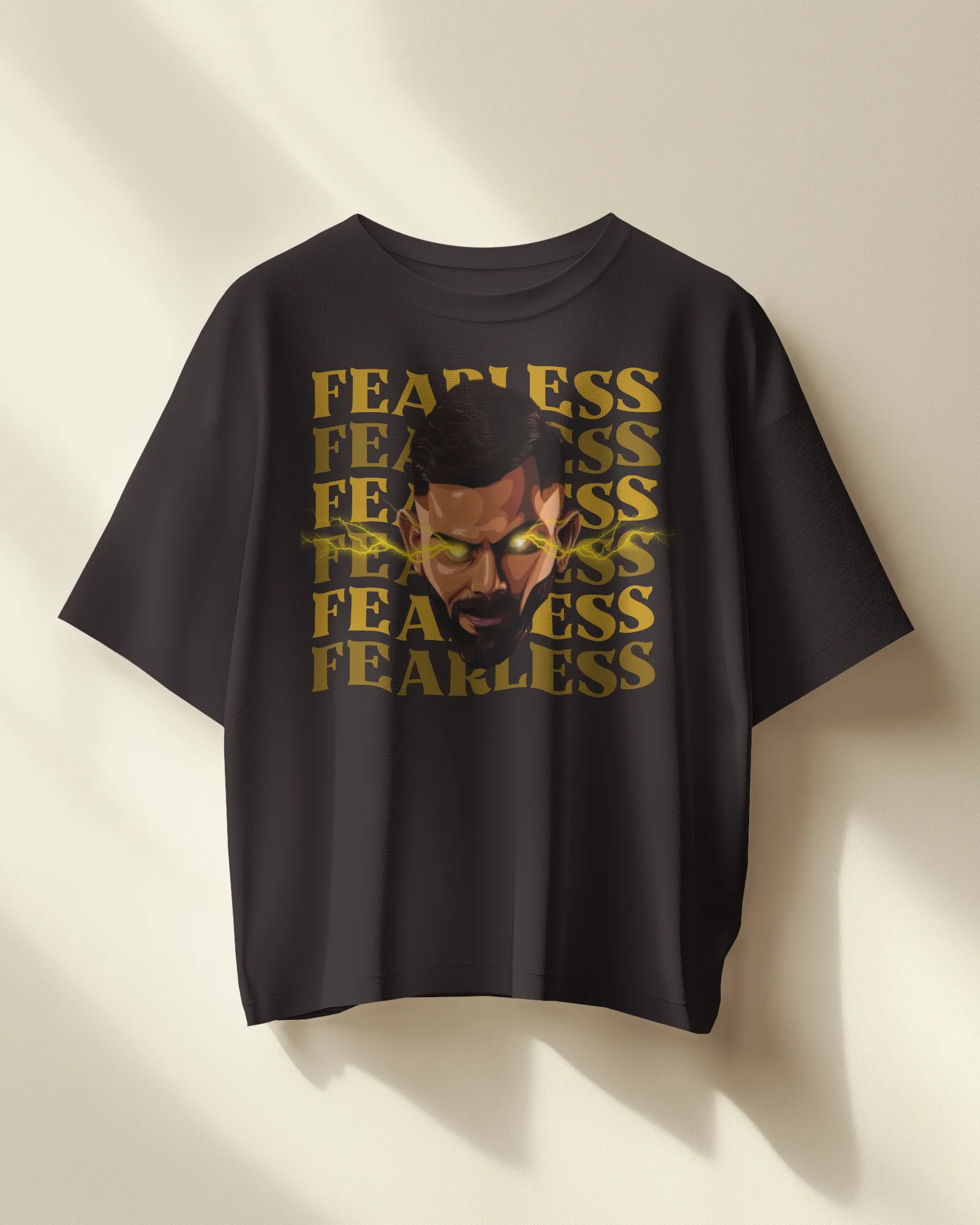 Premium RCB 'FEARLESS' Oversized Glow IPL T-Shirt