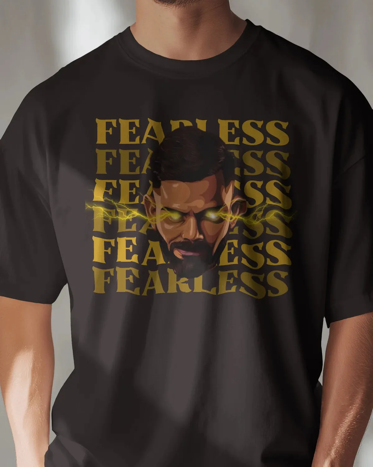 Premium RCB 'FEARLESS' Oversized Glow IPL T-Shirt - alternate view